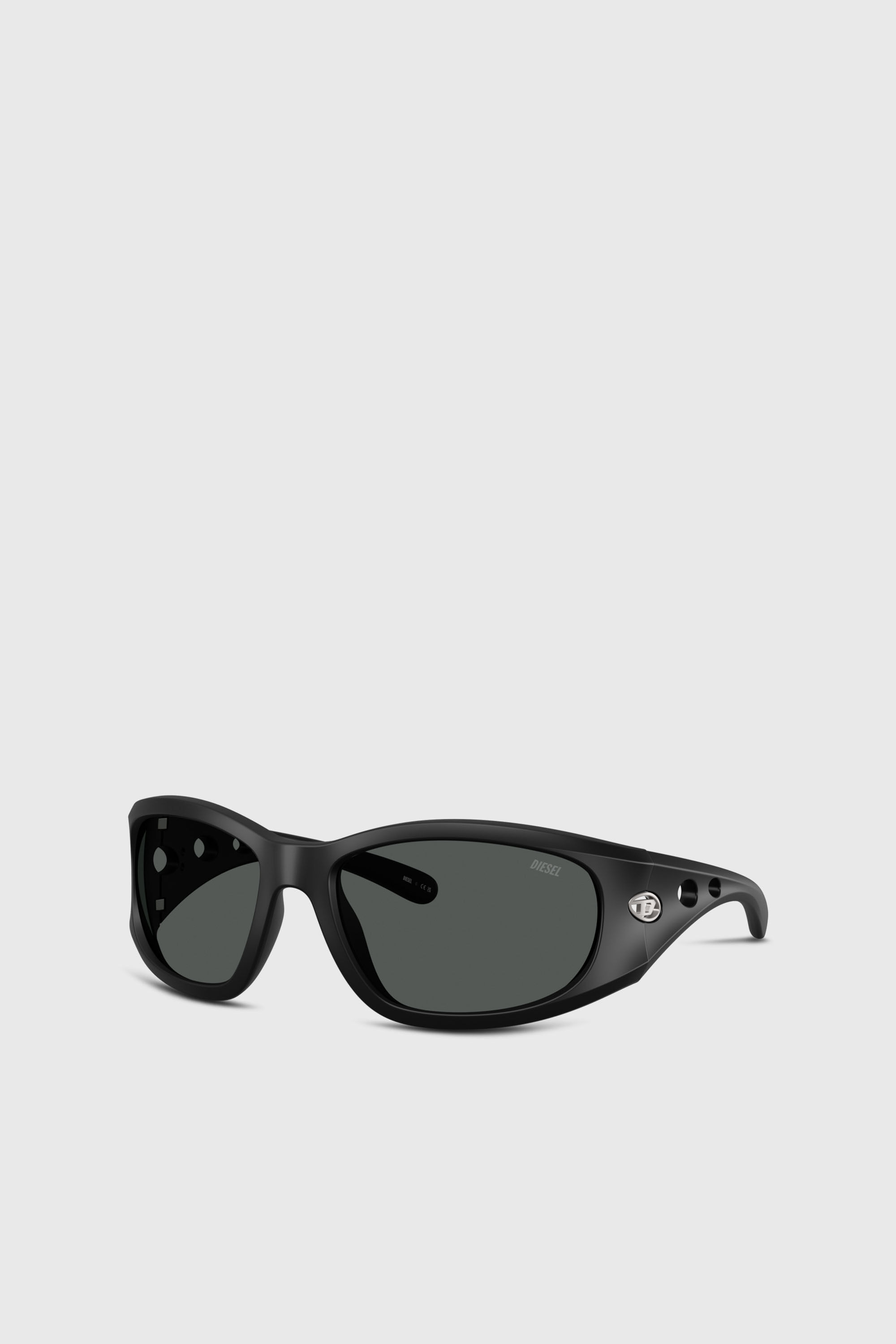 Diesel - 0DL3012U, Unisex's Rectangle sunglasses in Black - 4