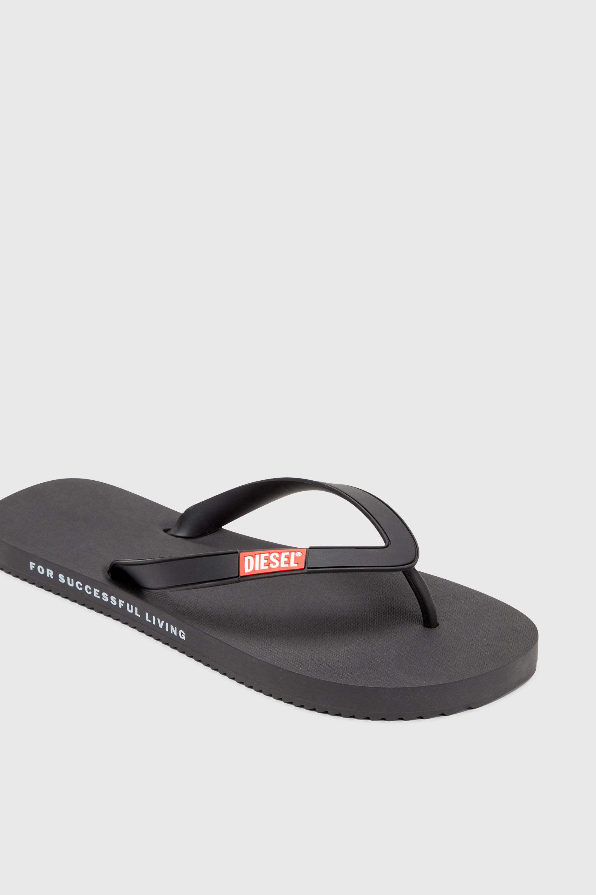 Diesel - SA-RIO, Sa-Rio-Tongs en caoutchouc Homme in Noir - 6