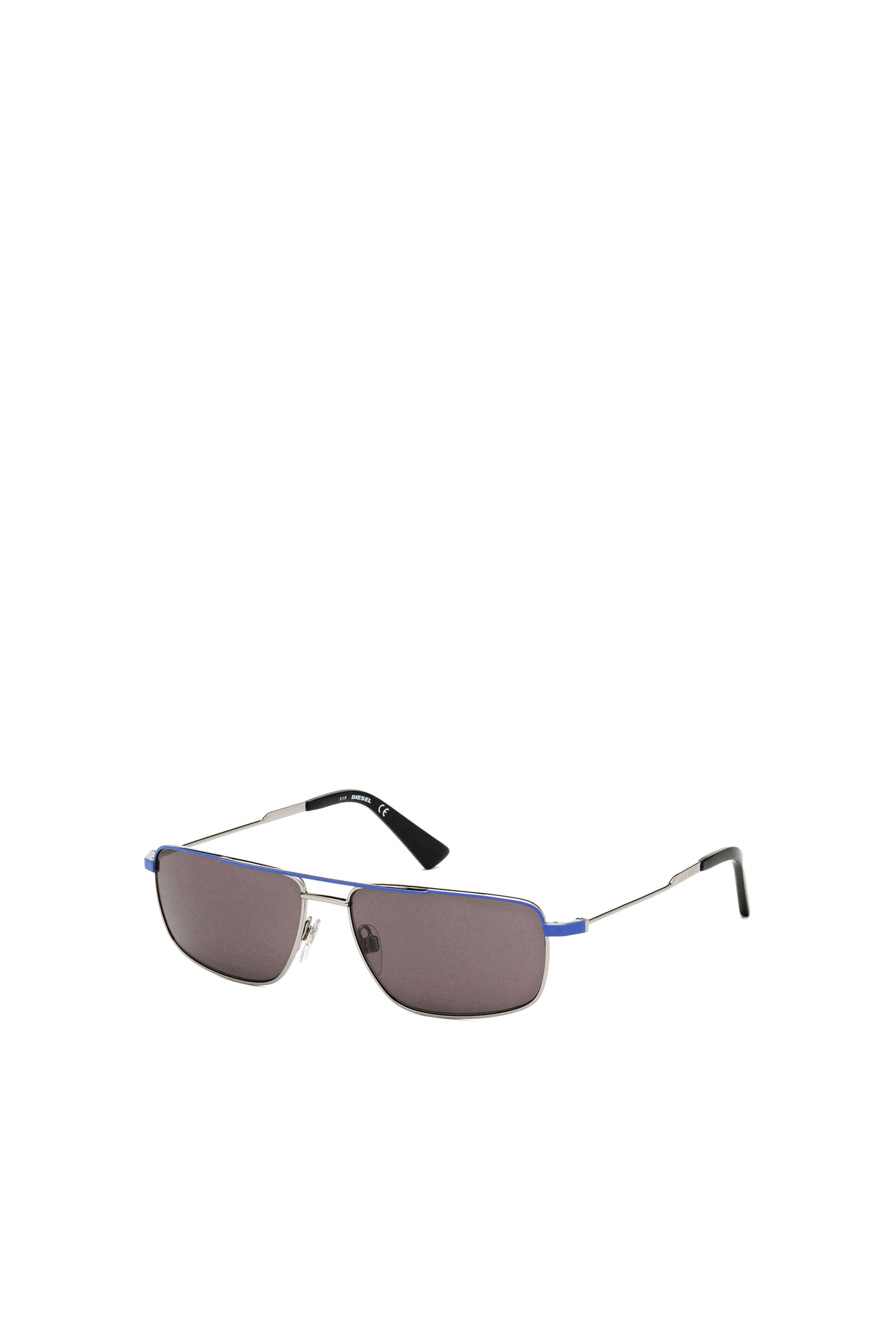 Diesel - DL0308, Lunettes navigator à verres polarisants Homme in Bleu - 2