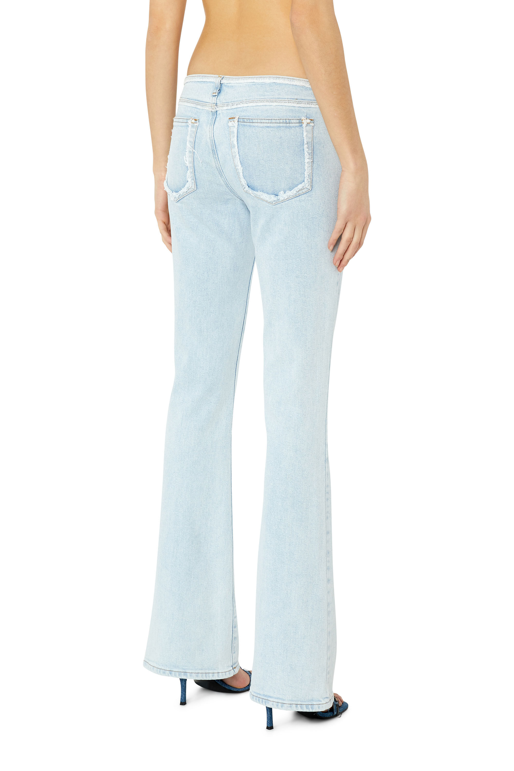 Diesel - 1969 D-Ebbey 09F68 Bootcut and Flare Jeans, Bleu Clair - Image 4