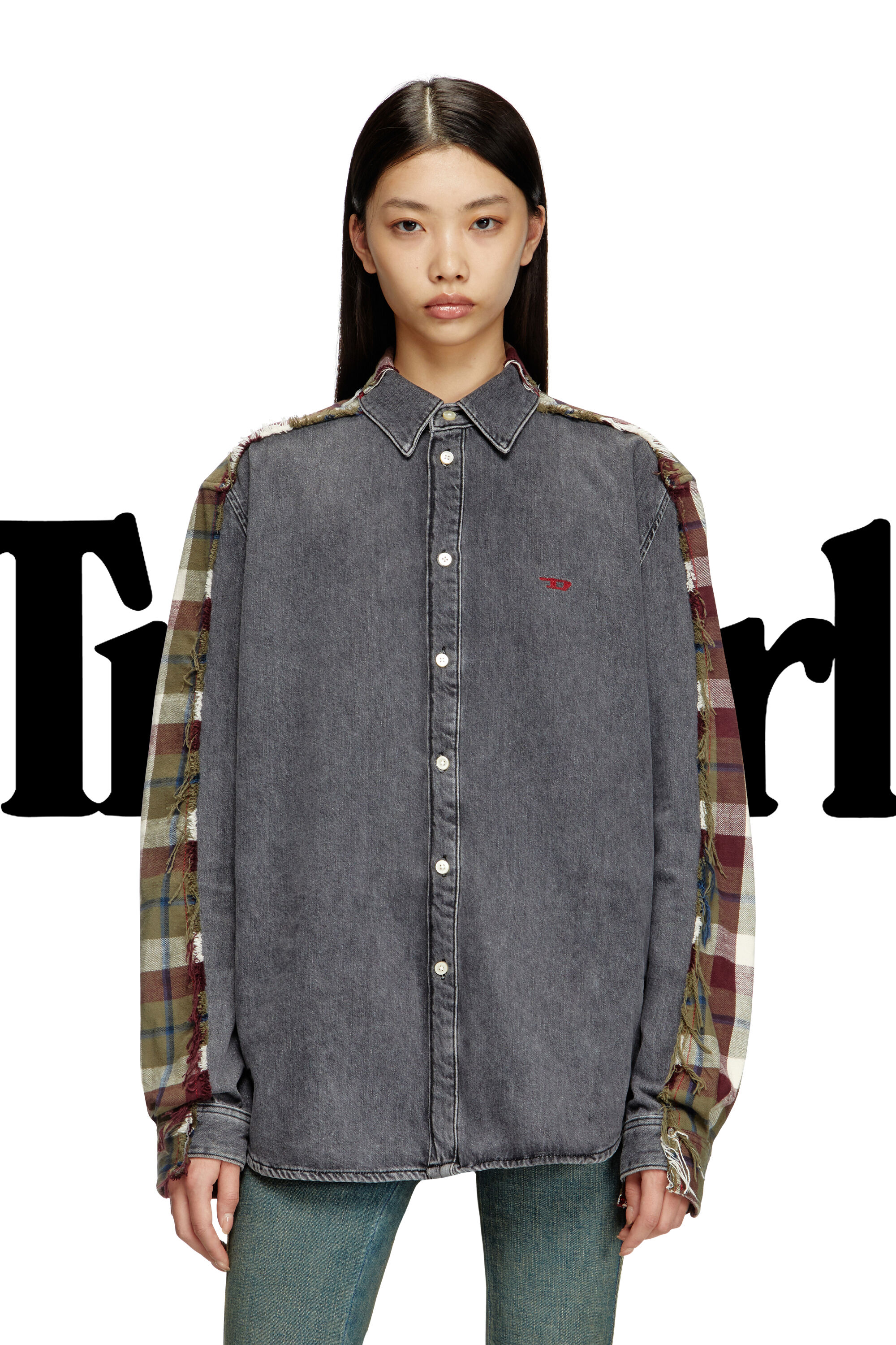 Diesel - Shirt Dieseloves 7A, Chemise en denim à carreaux Mixte in Polychrome - 7
