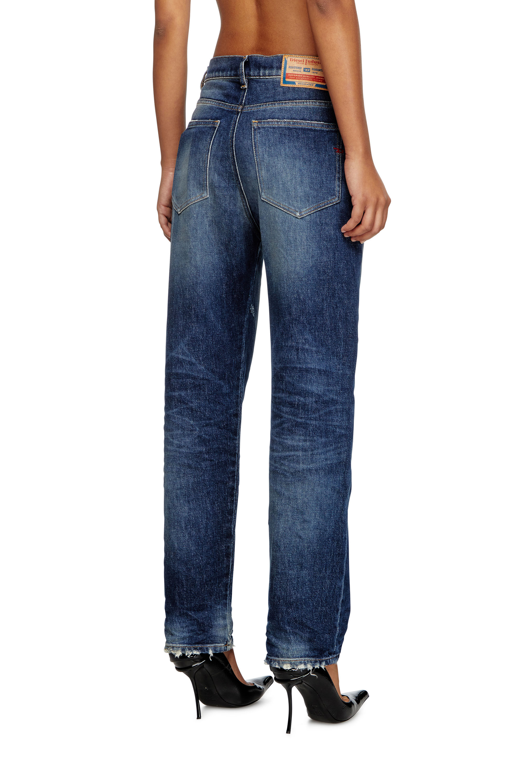 Diesel - Regular Jeans 2016 D-Air 09J56 Femme, Bleu Fonc&eacute; - Image 4