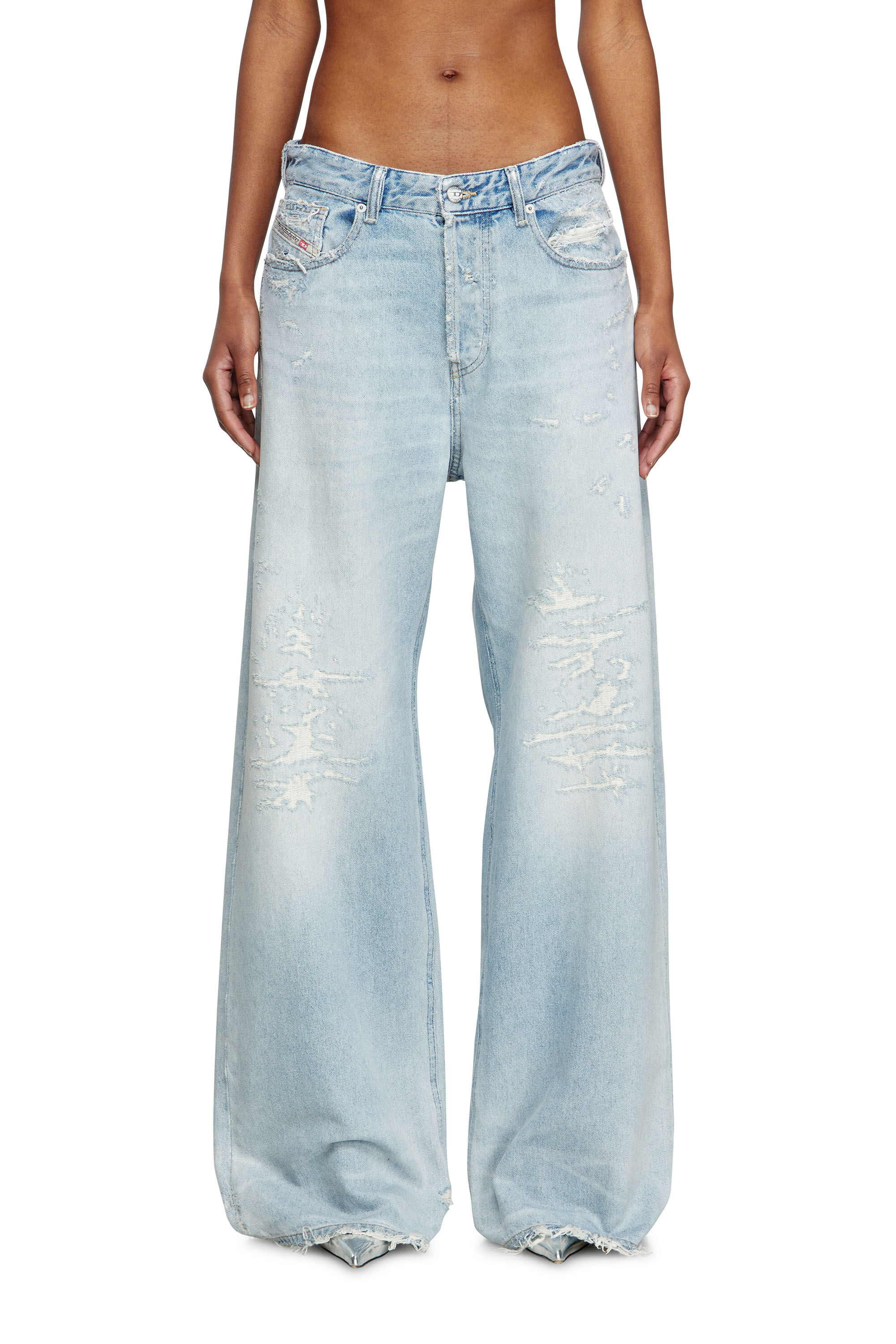 Diesel - Relaxed Jeans 1996 D-Sire 09M53 Femme, Bleu Clair - Image 3