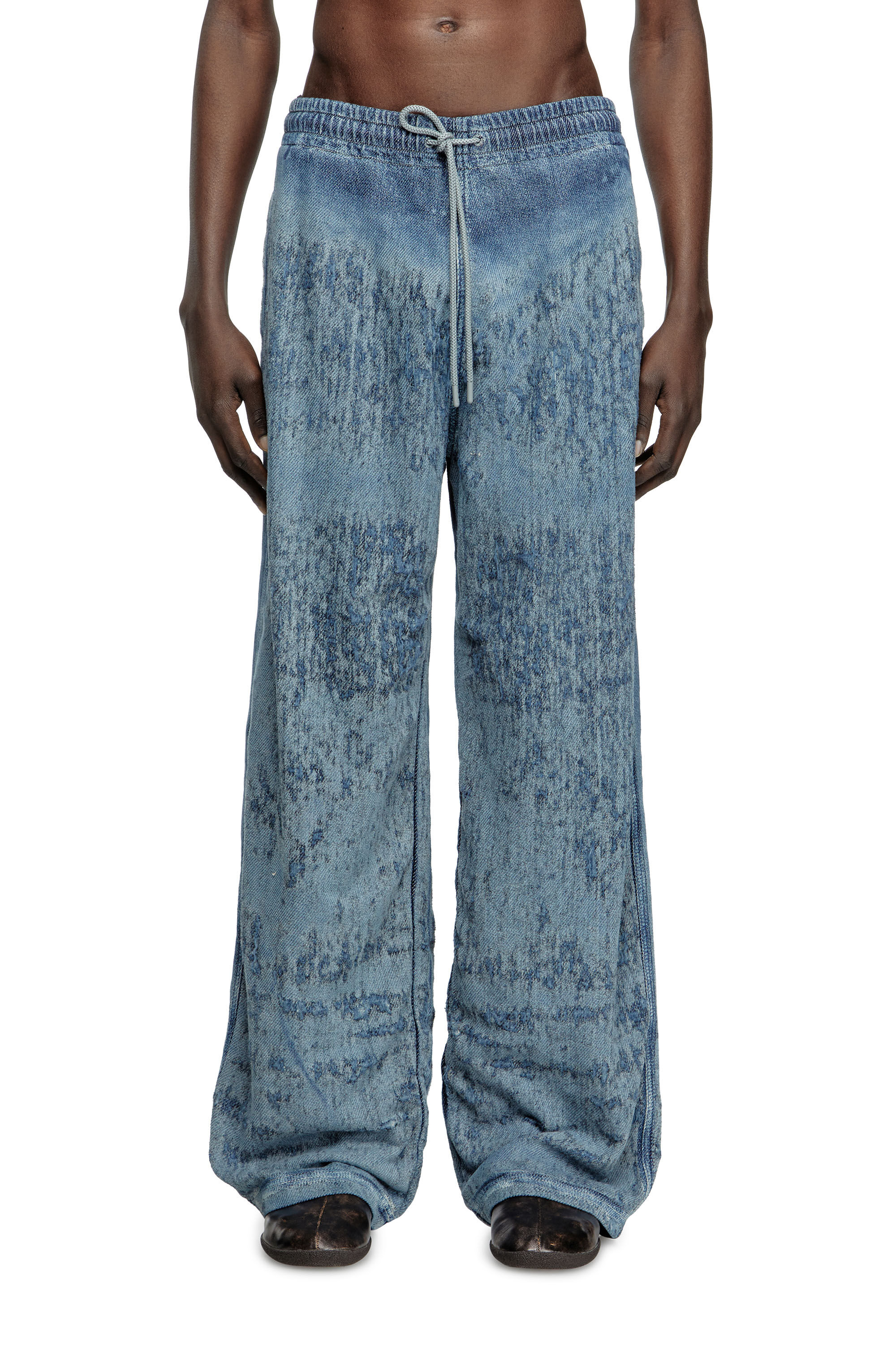 Diesel - Relaxed Jeans D-Enimos 068RQ Homme, Bleu moyen - Image 3