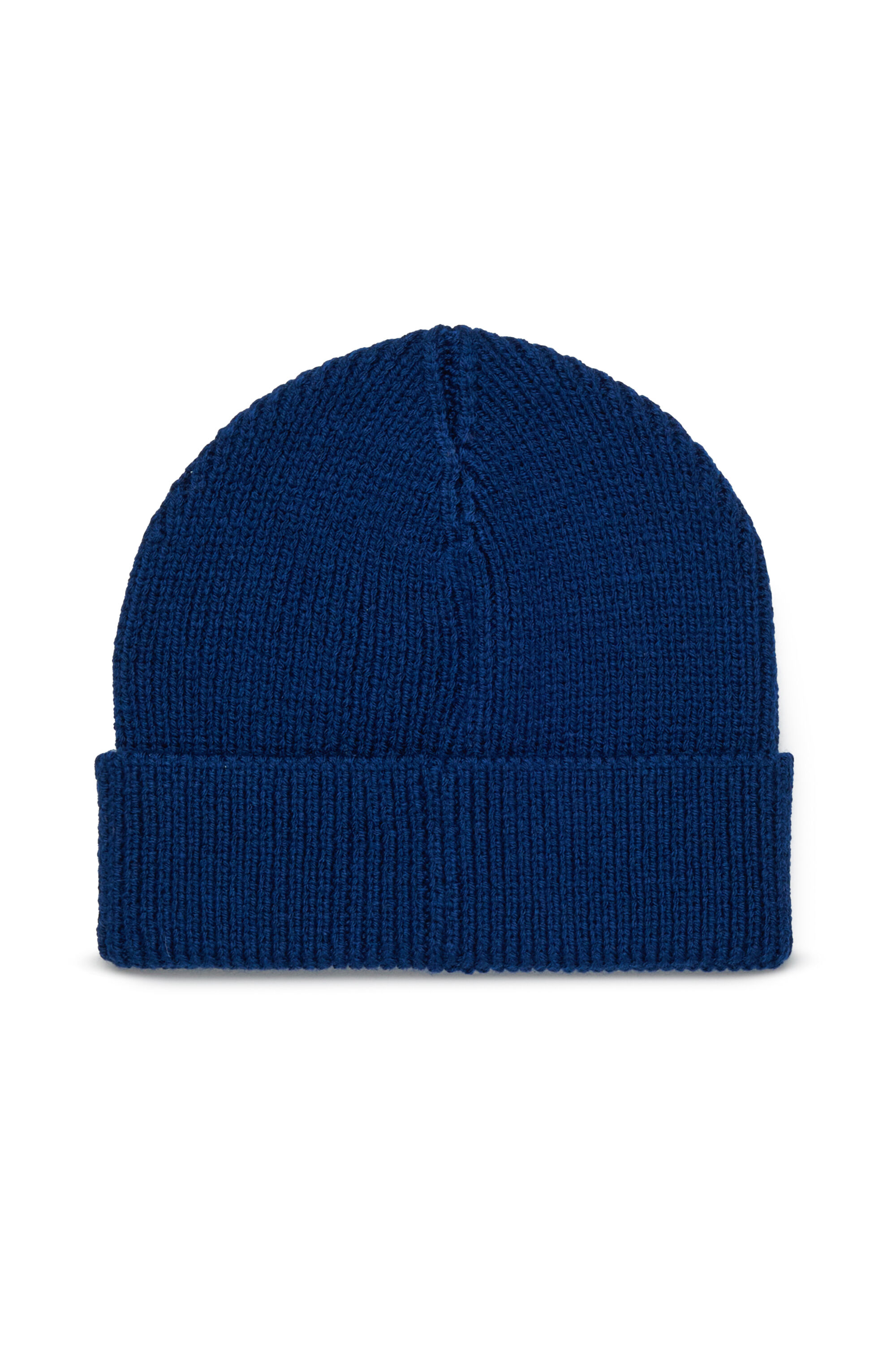 Diesel - FLYB, Bonnet en laine mélangée avec revers Mixte in Bleu - 2