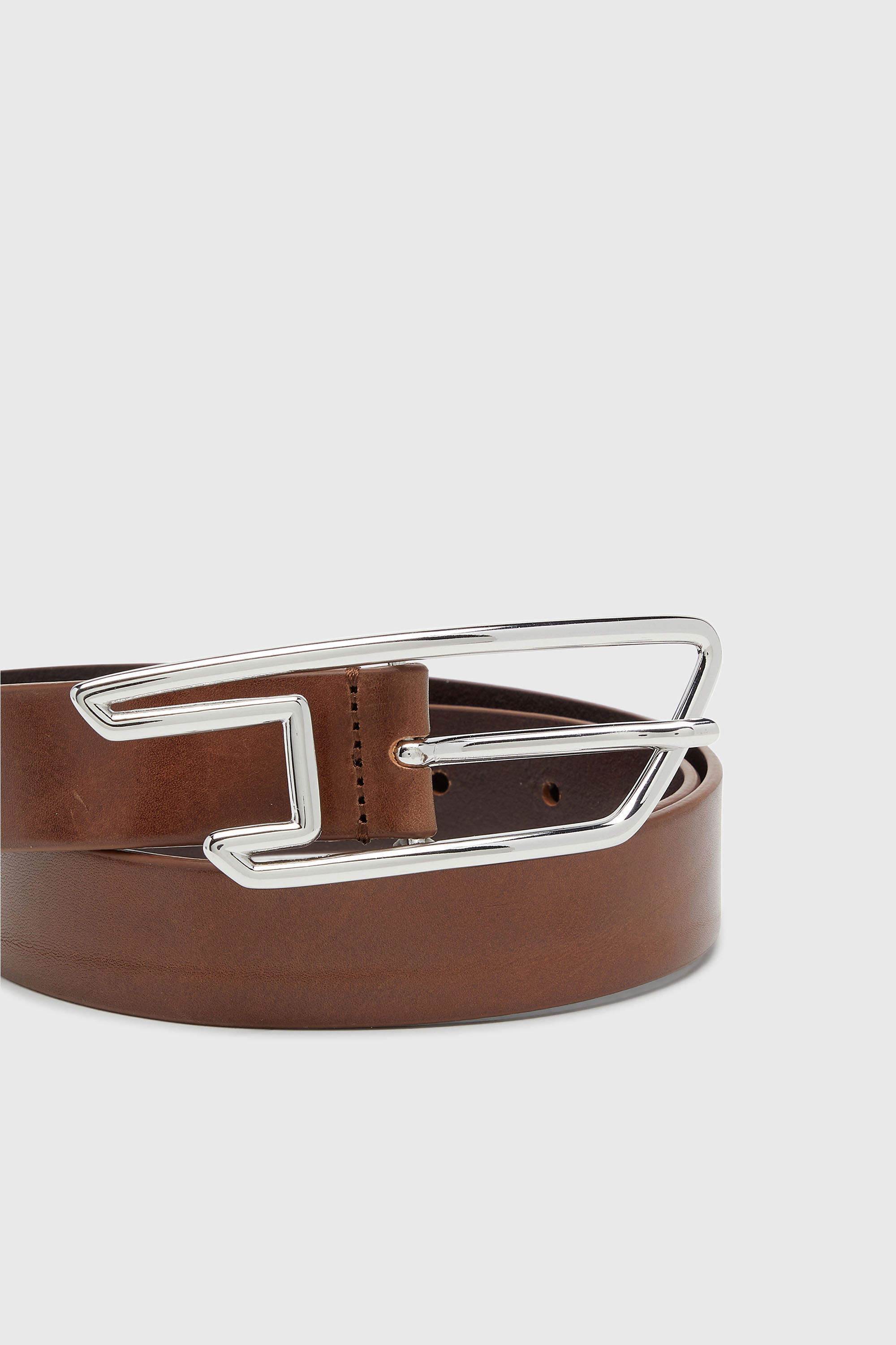 Diesel - B-D LINE W 30, Ceinture 3 cm en cuir pull-up Femme in Marron - 3