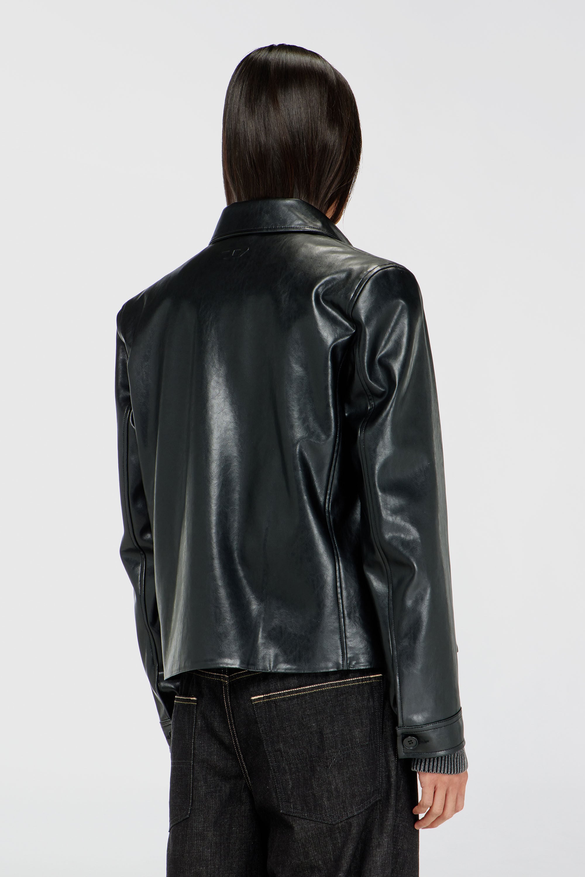 Diesel - L-HAUSTY-DGBX, Man's Sleek coach jacket in Black - 4