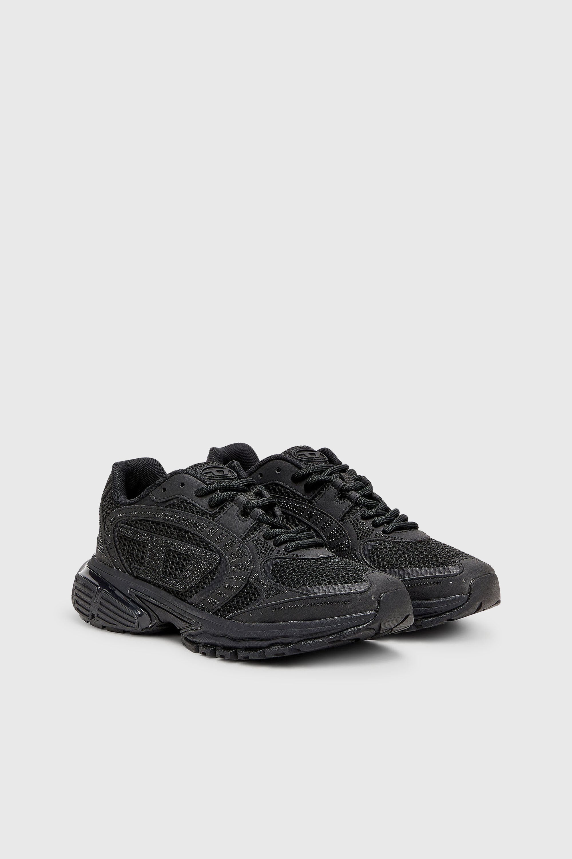 Diesel - S-PRO-V-DENSE LOW W, S-Pro-V-Dense - Sneakers en mesh avec cristaux Femme in Noir - 2