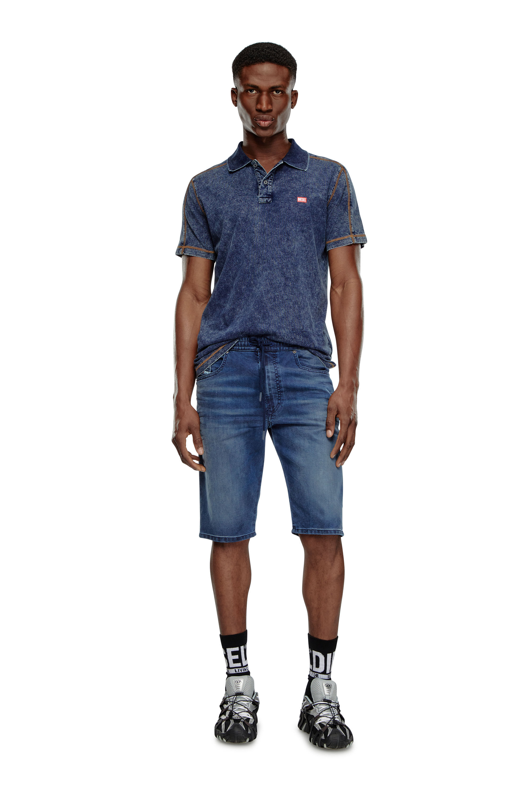 Short chino en JoggJeans Homme Bleu Diesel