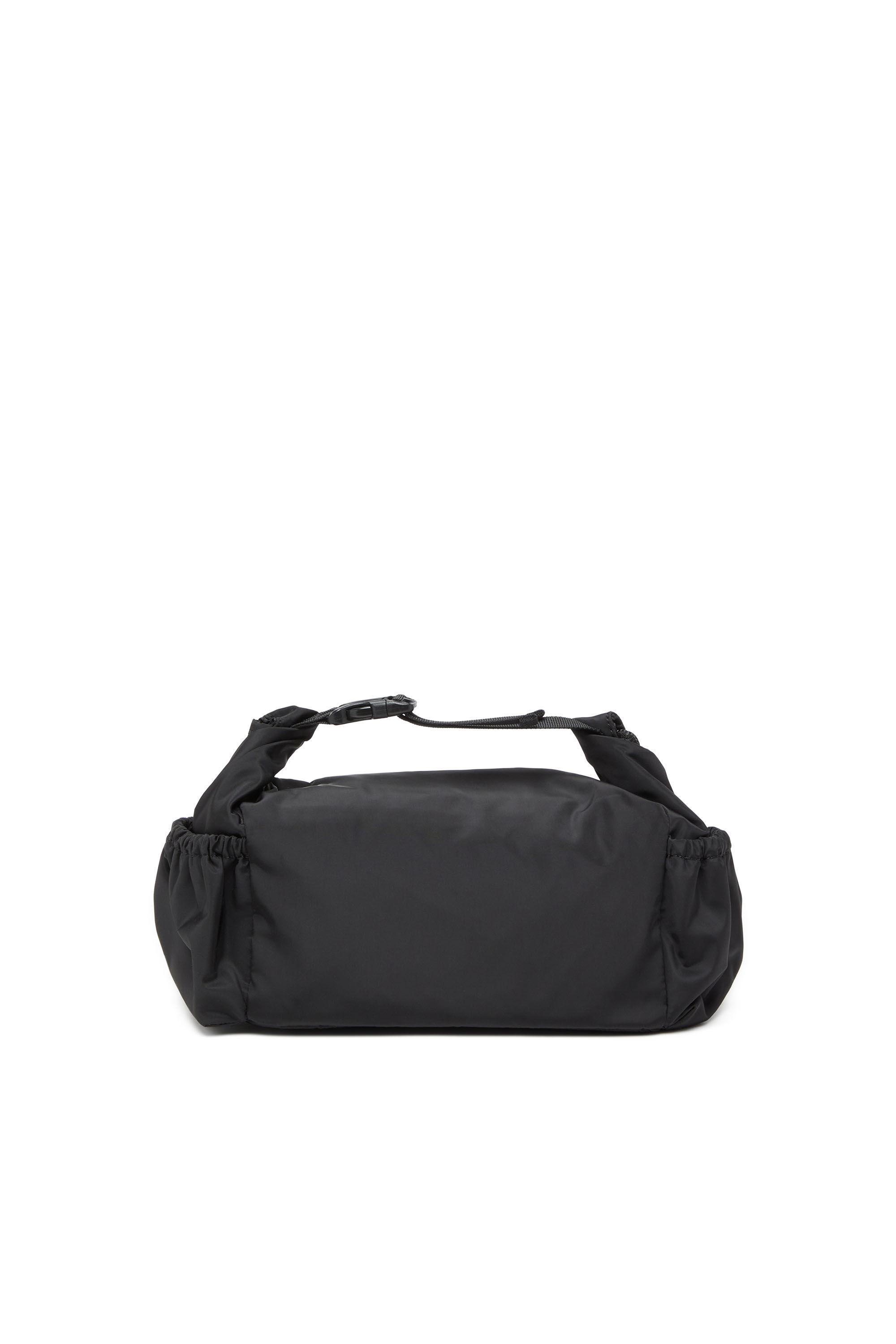 Diesel - DRAPE WASH BAG X, Trousse de toilette en nylon avec imprimé Oval D Homme in Noir - 3