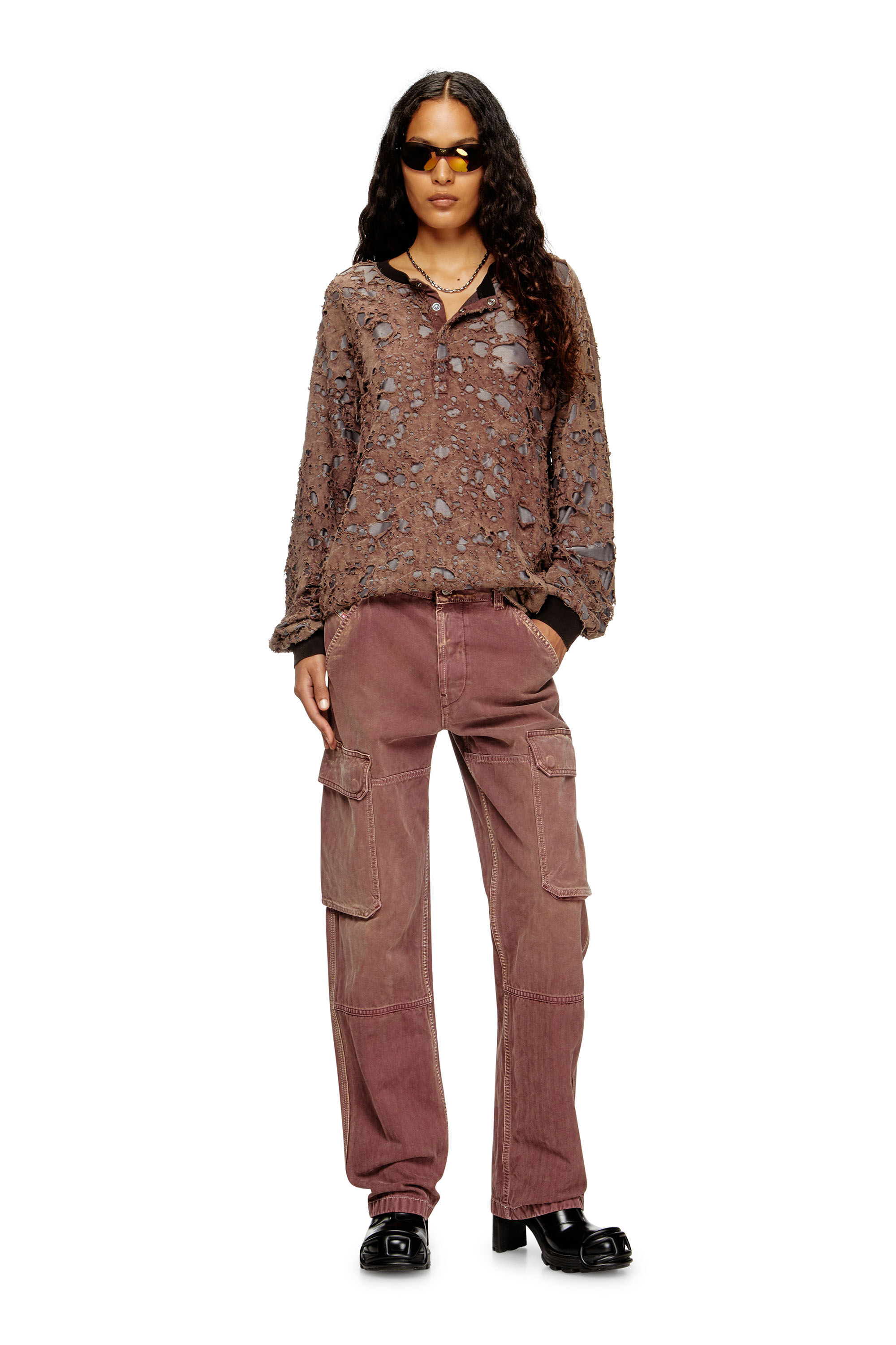 Diesel - Regular Jeans D-Pot 09M93 Femme, Marron - Image 1