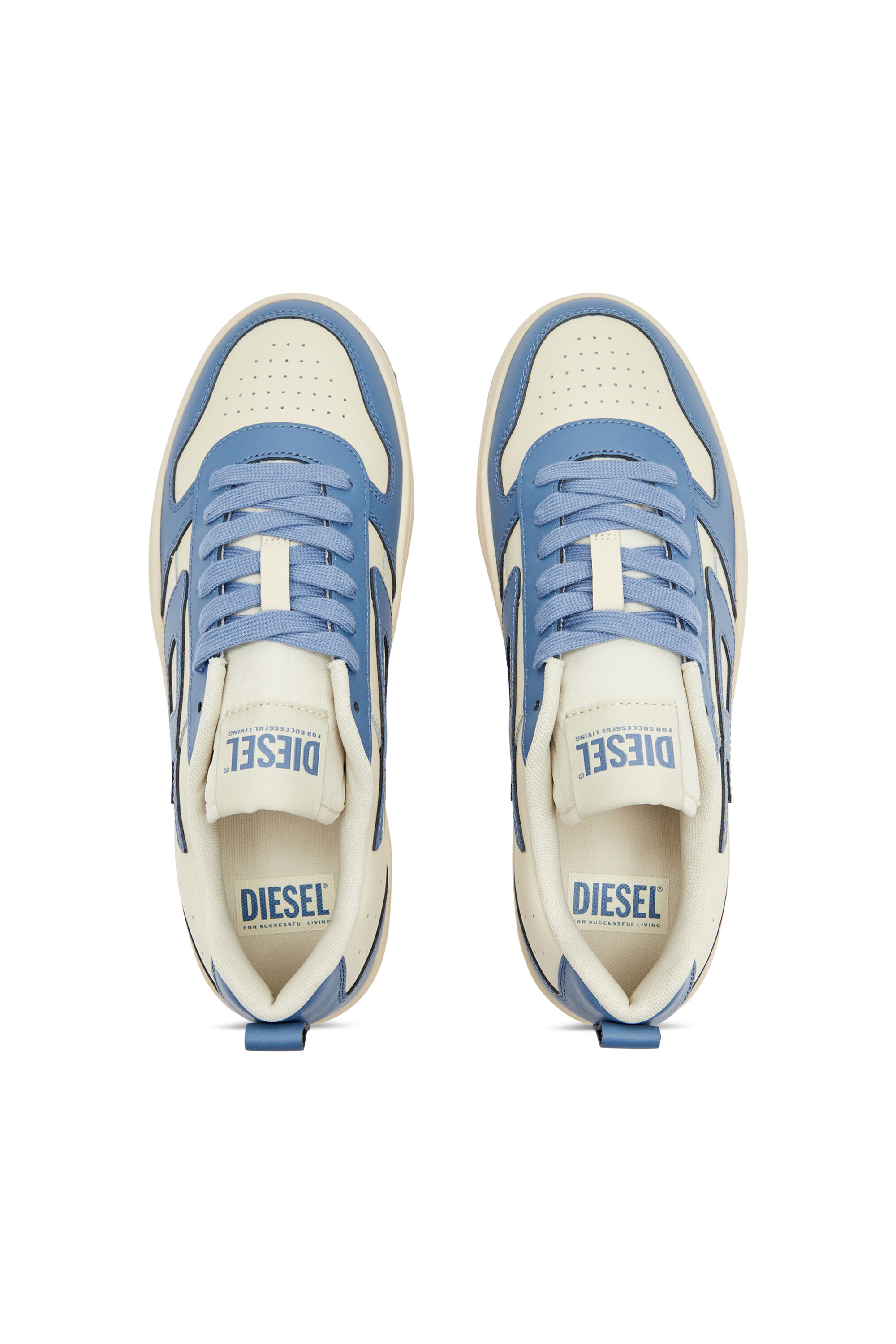 Diesel - S-UKIYO V2 LOW, S-Ukiyo Low-Sneakers basses en cuir et nylon Homme in Polychrome - 4