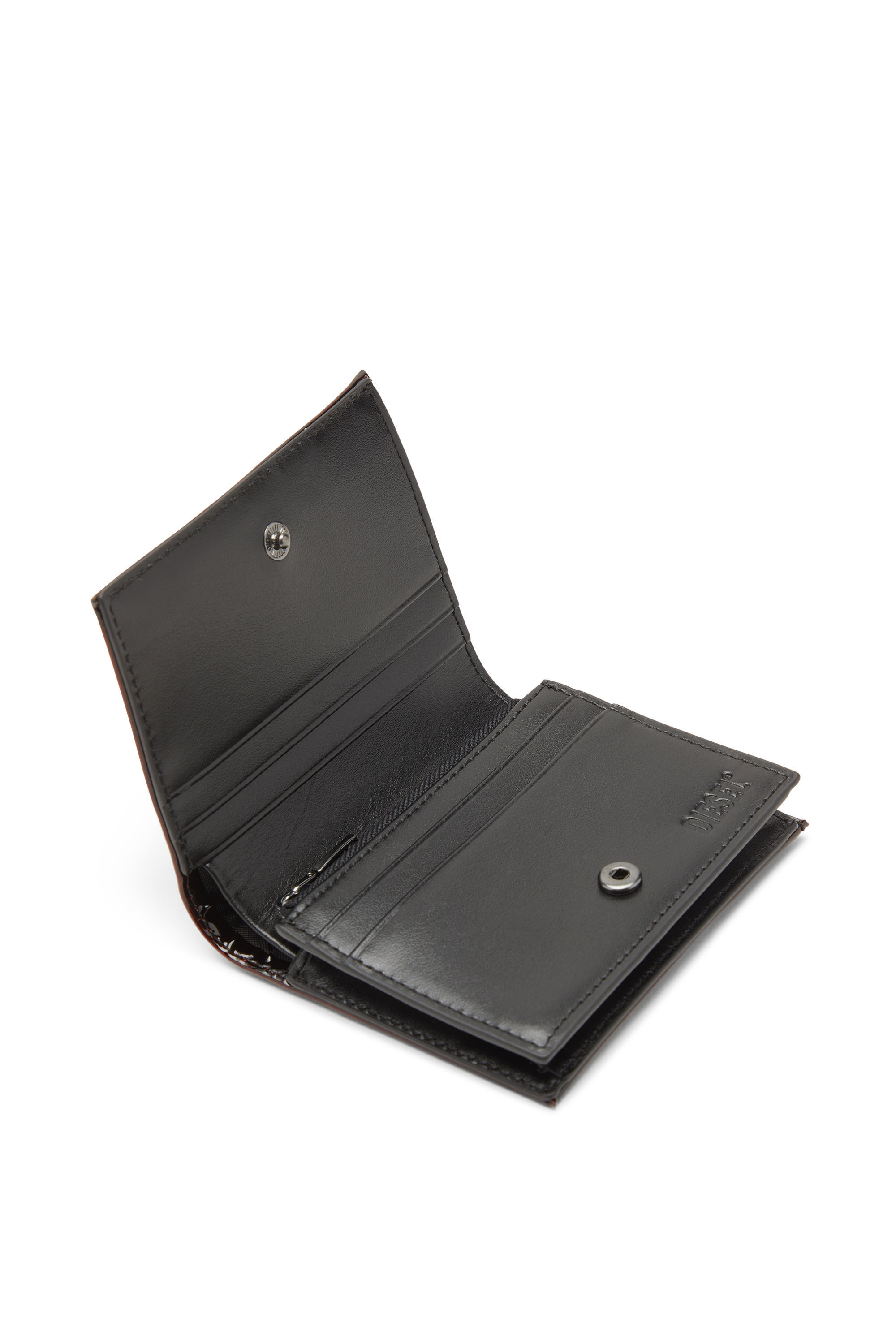 Diesel - 1DR BI FOLD III, Portefeuille à rabats en PU liquide Femme in Rouge - 4