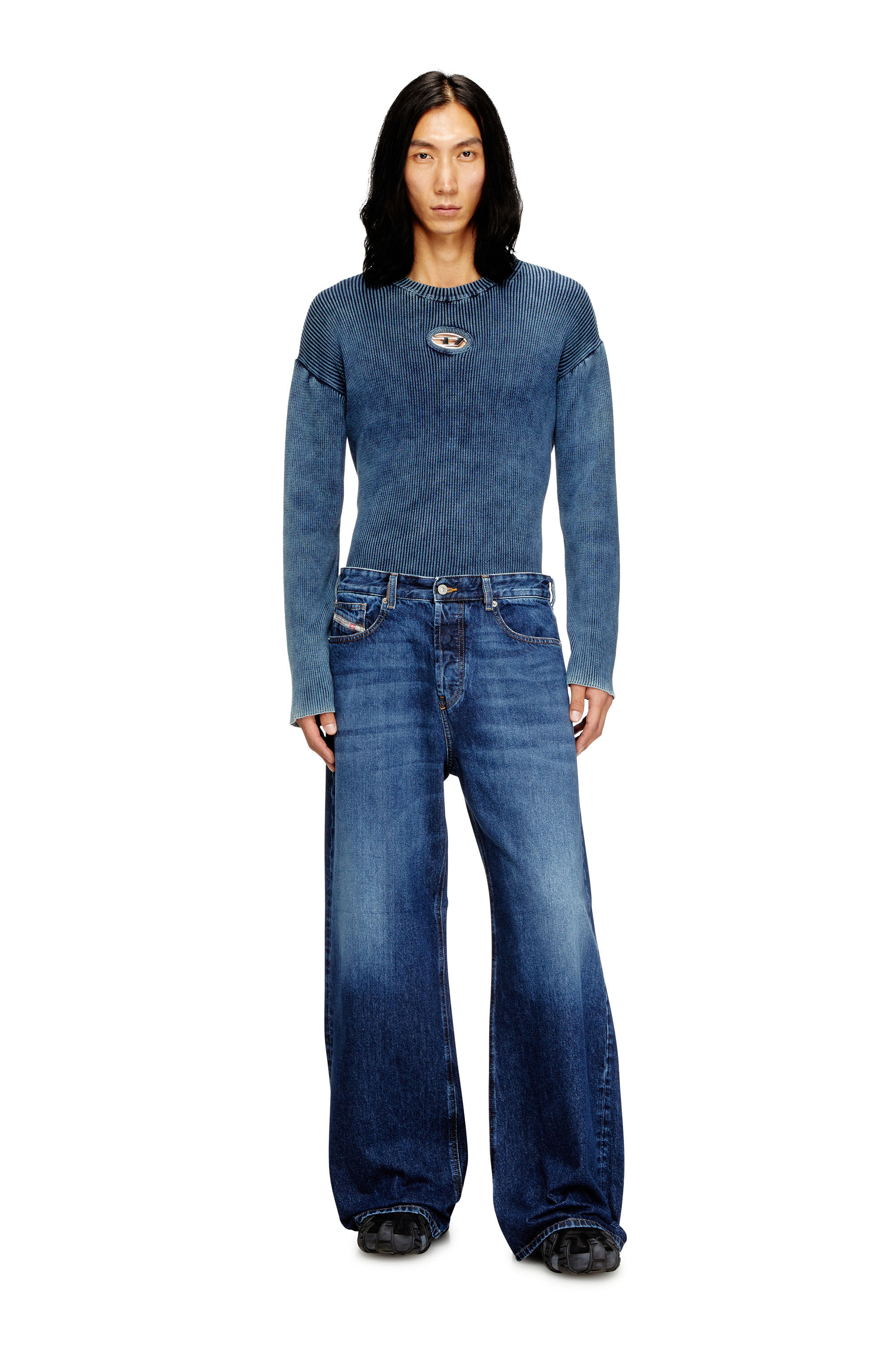 Diesel - Relaxed Jeans 1996 D-Sire 09I27 Femme, Bleu Foncé - Image 7