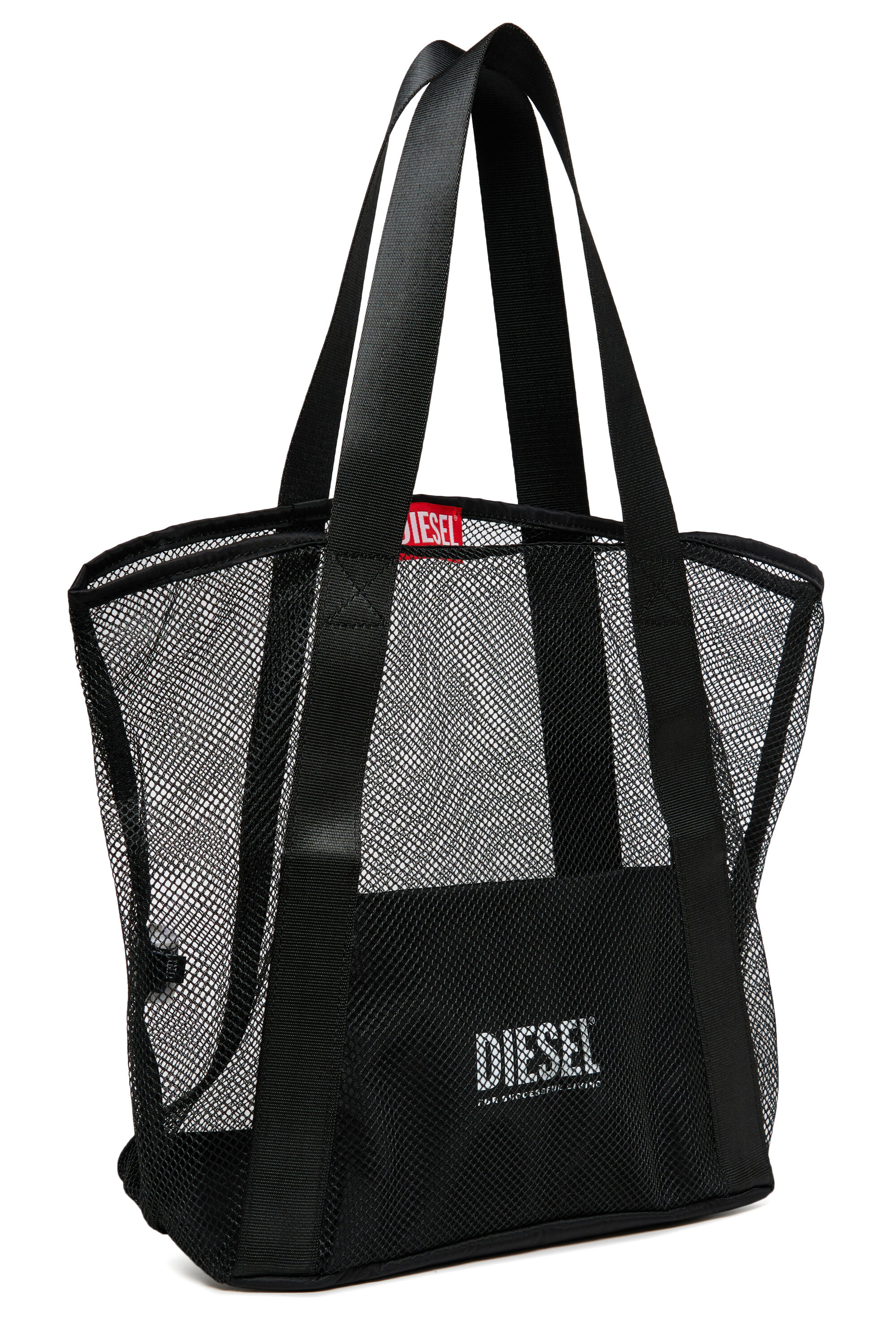 Diesel - WAPYS, WAPYS-Tote bag en maille nylon Femme in Noir - 3