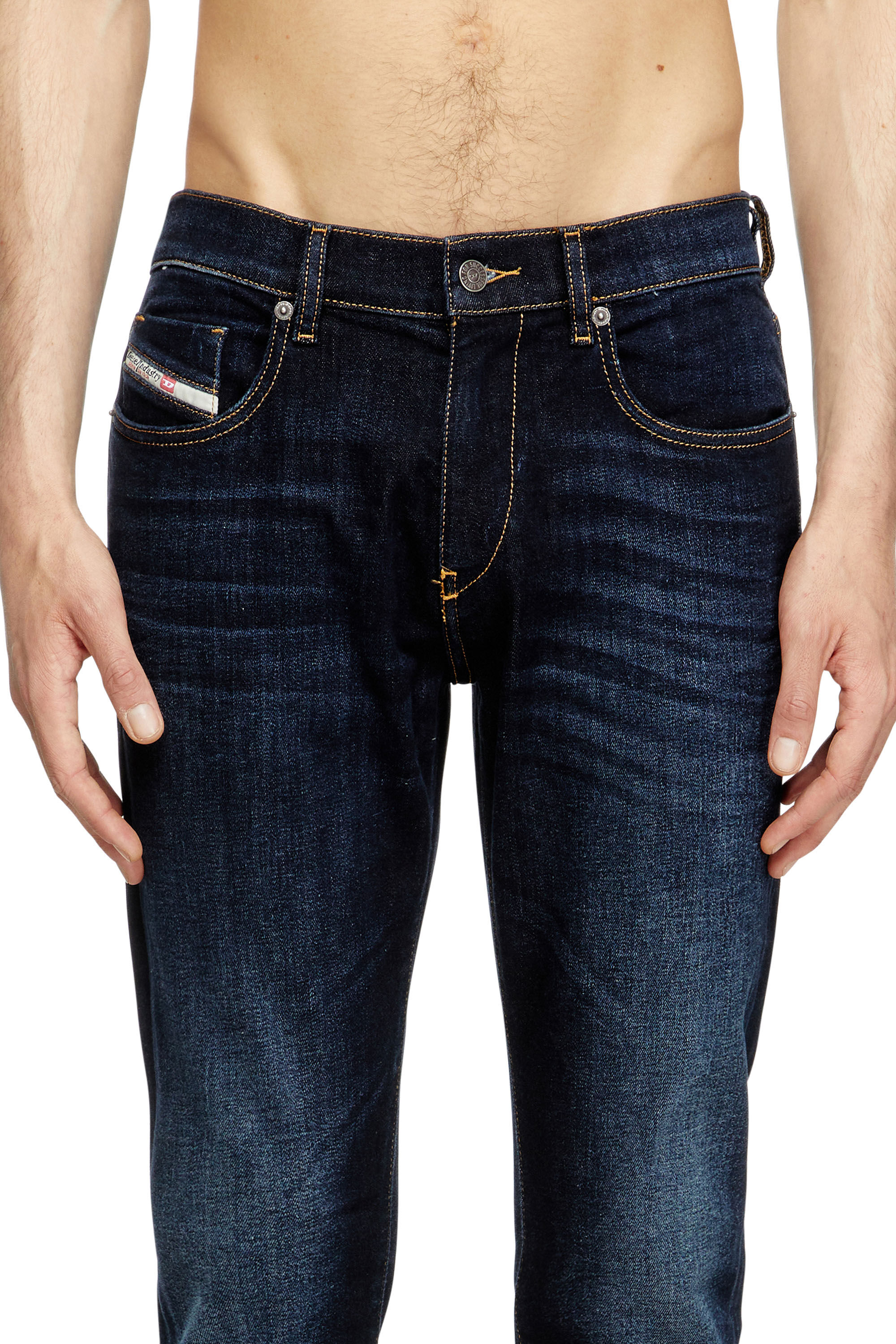 Diesel - Slim Jeans 2019 D-Strukt 009ZS Homme, Bleu Foncé - Image 5