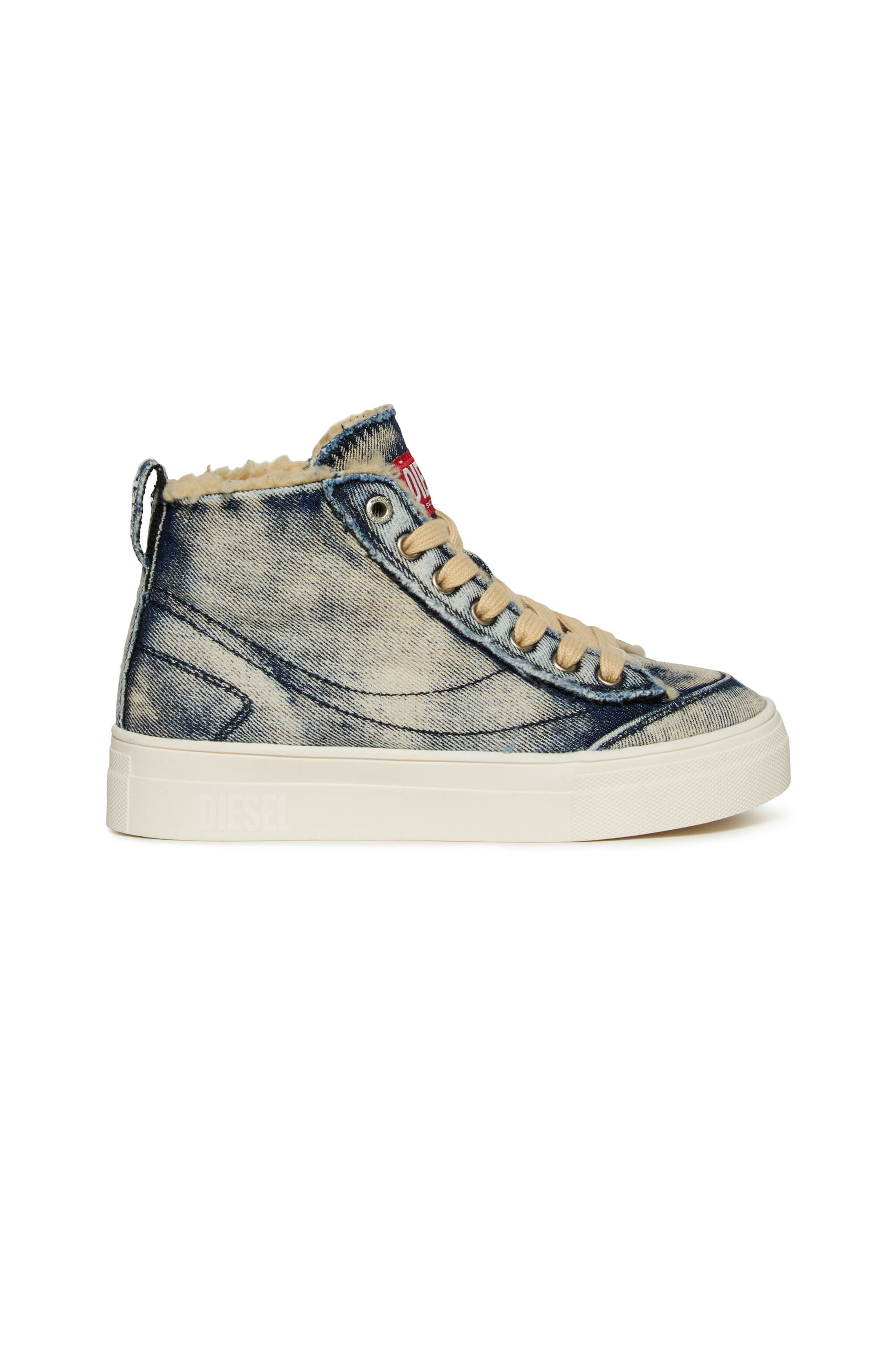 Diesel - S-VANEELA MC, S-VANEELA MC baskets en coton avec logo Mixte in Bleu - 1