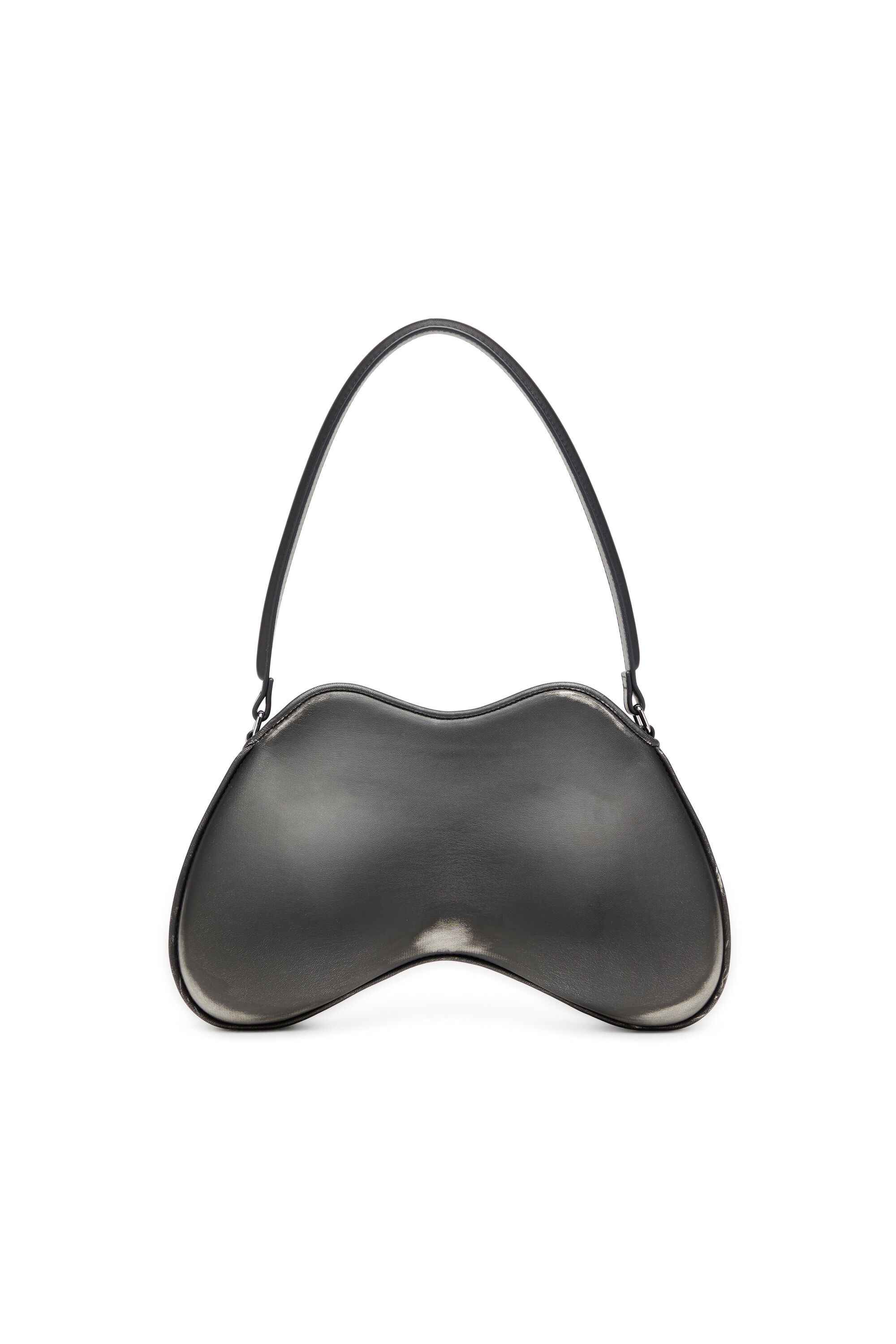 Diesel - DOUBLE-D SHOULDER, Double-D-Sac épaule rigide en PU brossé Femme in Noir - 3