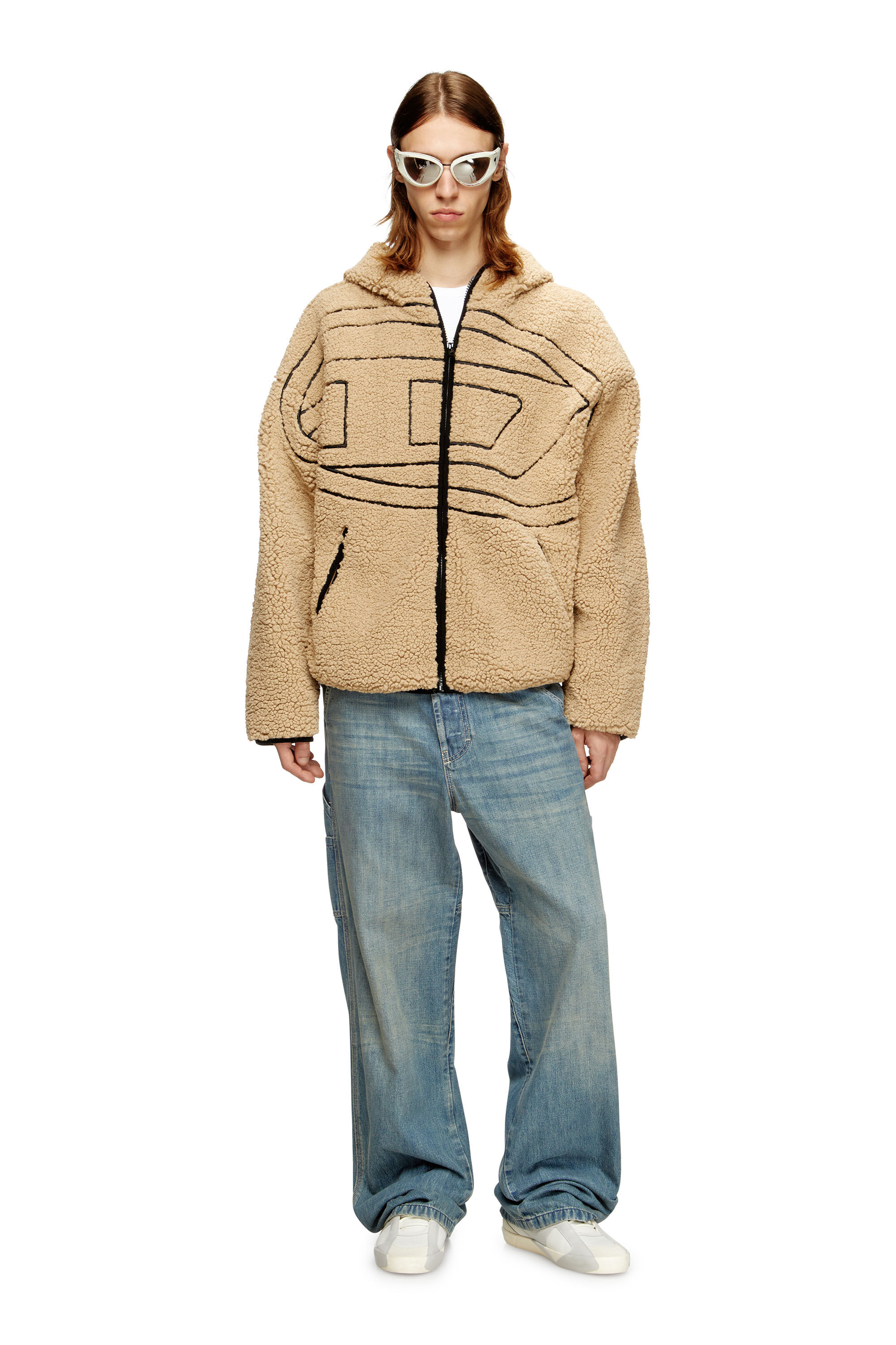 Diesel - S-ZAT, Veste à capuche en peluche Homme in ToBeDefined - 1