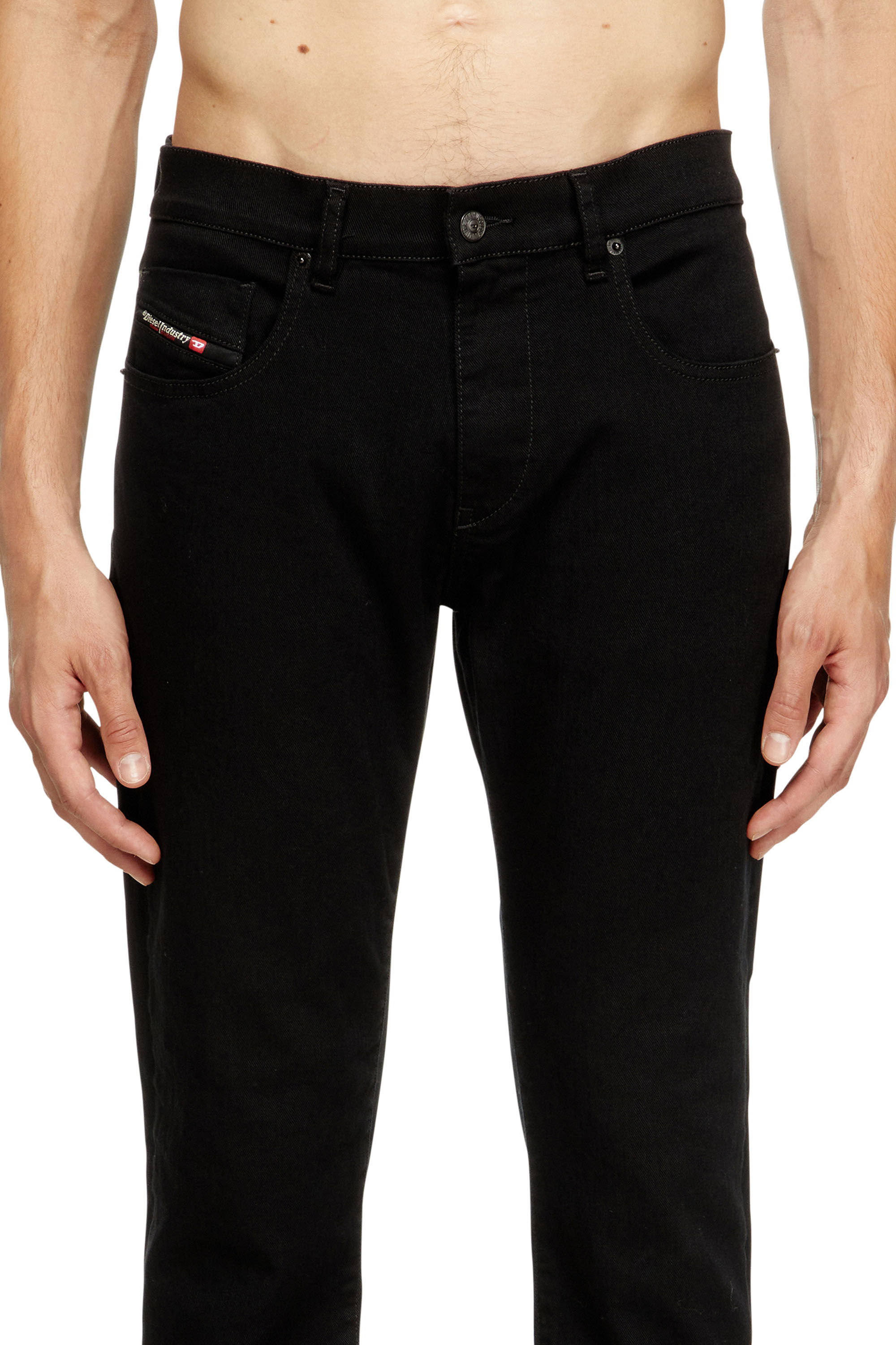 Diesel - Slim Jeans 2019 D-Strukt 069YP Homme, Noir/Gris foncé - Image 5