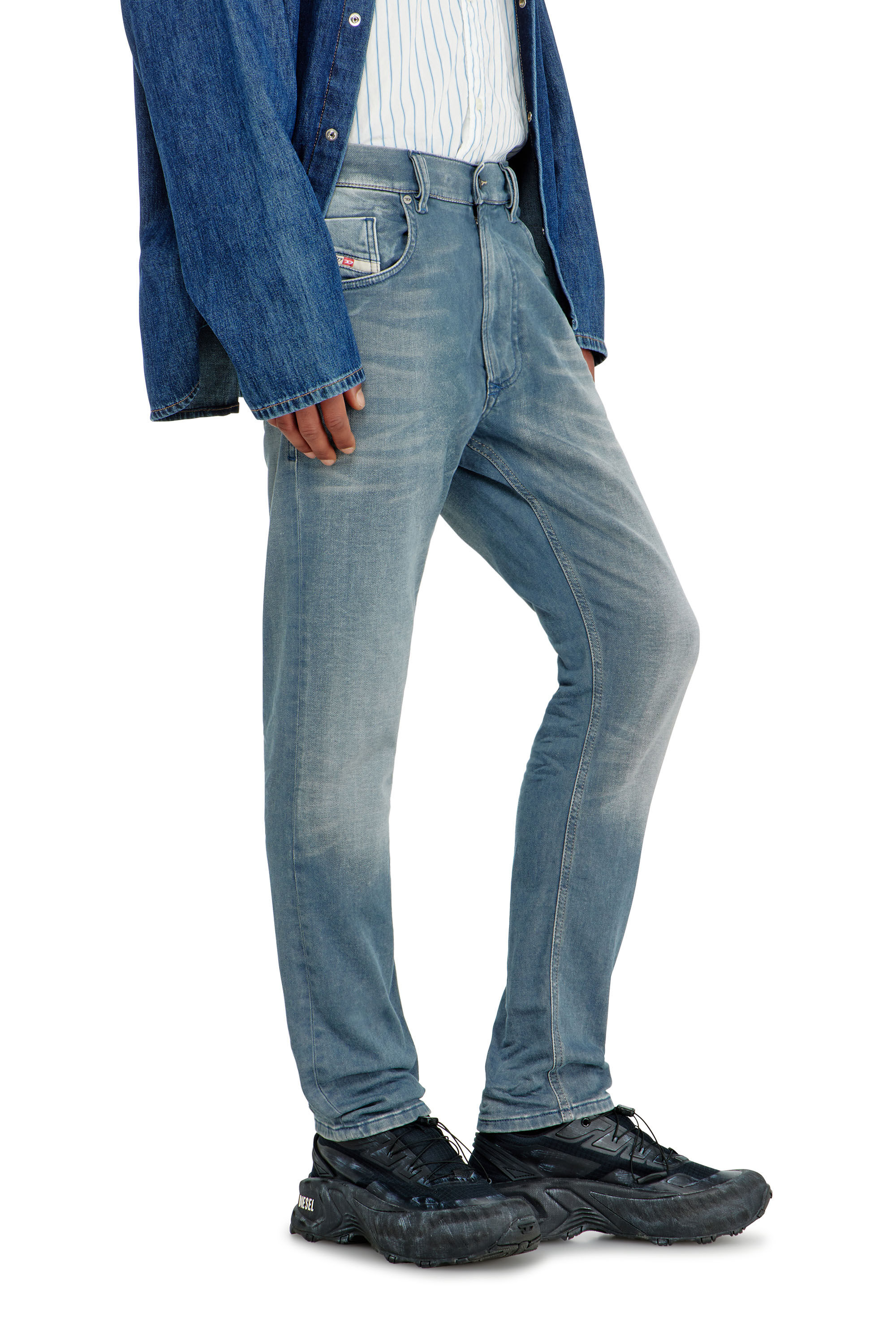 Diesel - Regular 2032 D-Krooley-BW Joggjeans&reg; 09P91 Homme, Bleu Clair - Image 5