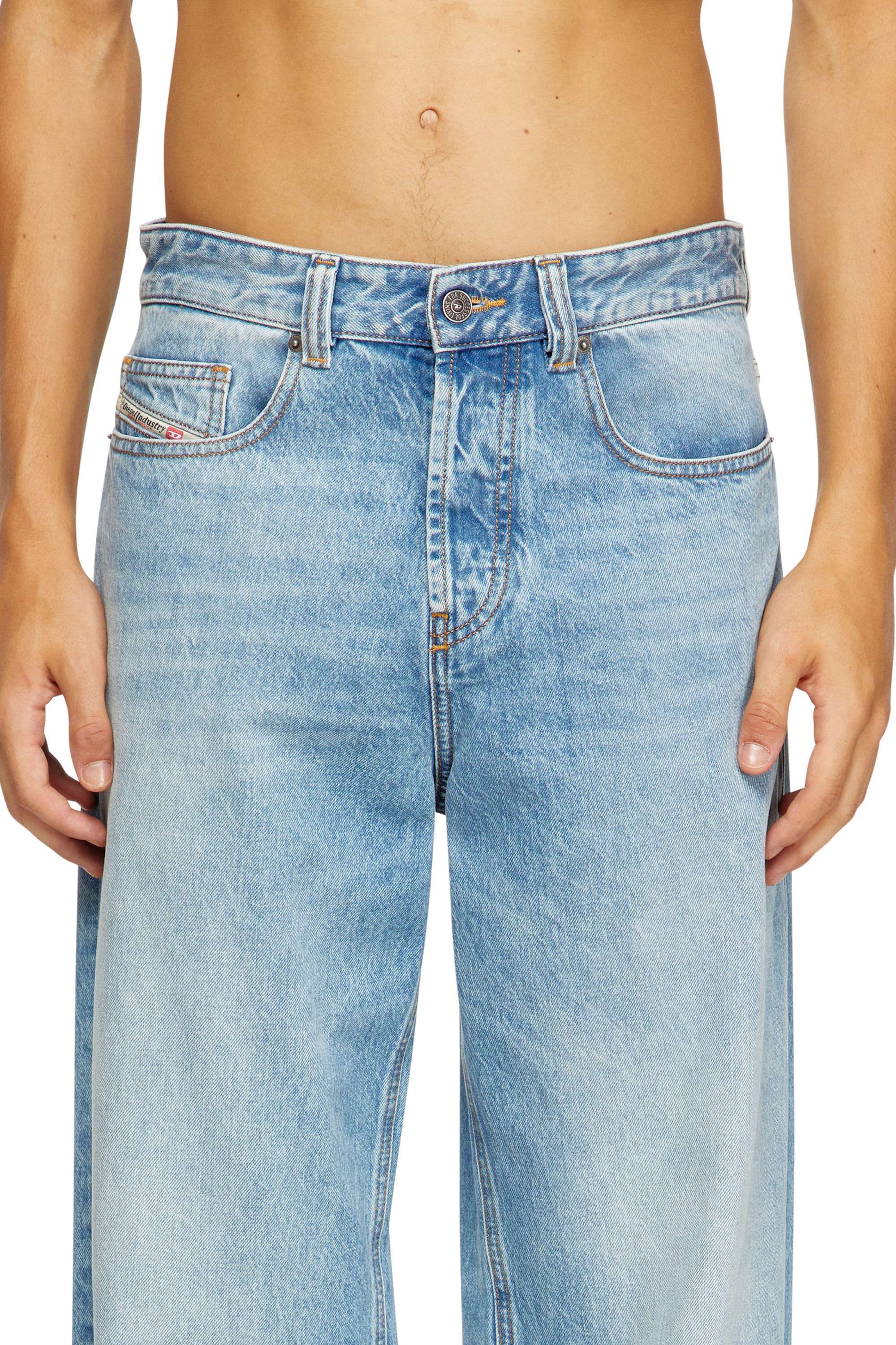 Diesel - Relaxed Jeans 2001 D-Macro 09I29 Homme, Bleu Clair - Image 5