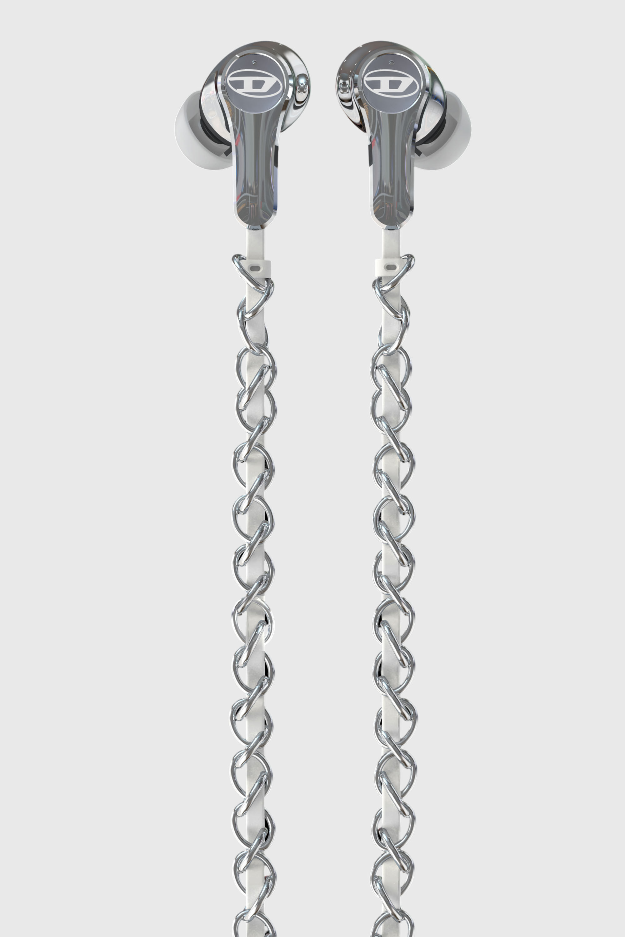 Diesel - 60458  WIRED EARBUDS WIRED EARBUDS, &Eacute;couteurs filaires et charms Mixte in Gris argent&eacute; - 3