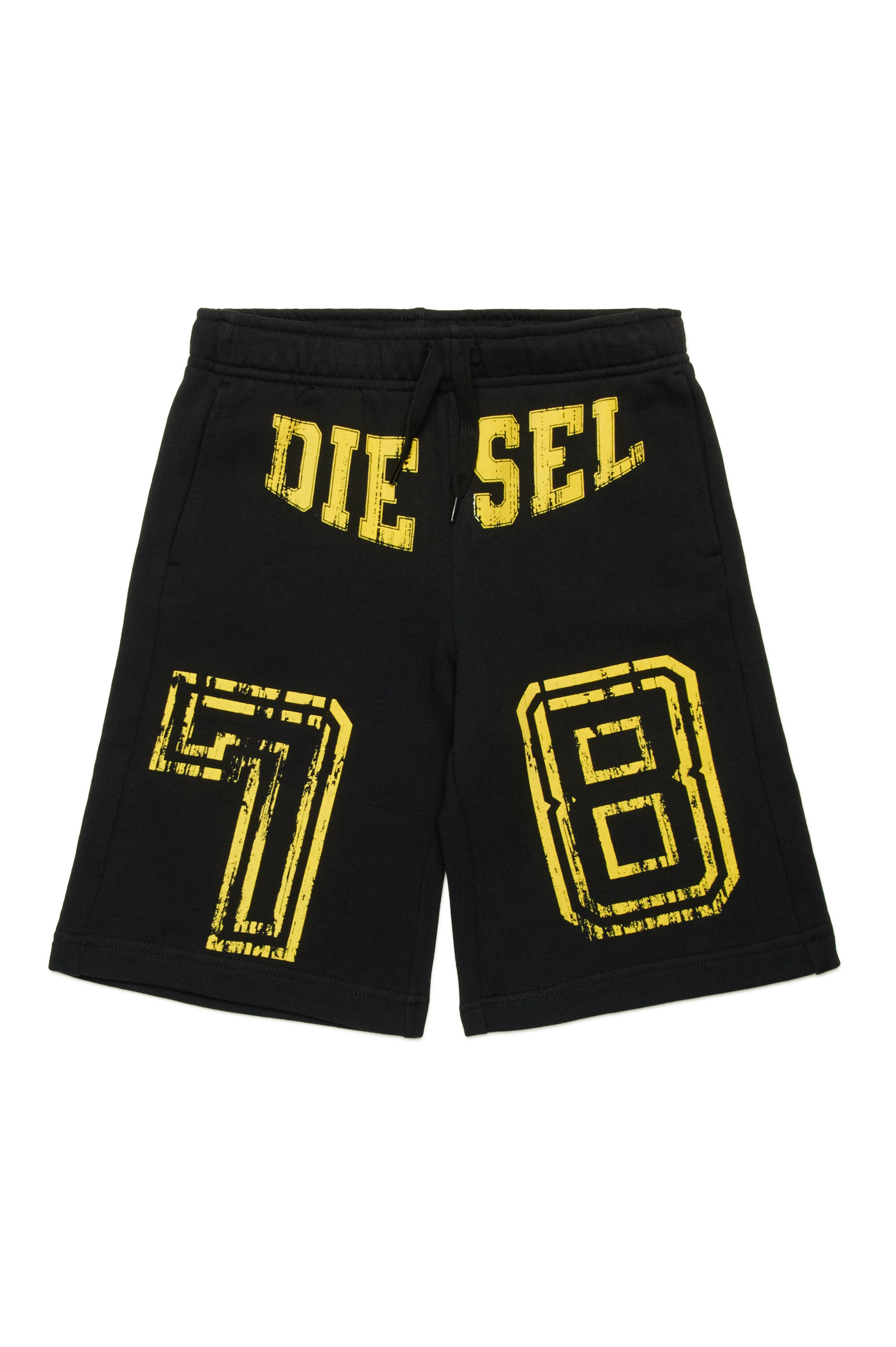 Diesel - PTAINSHORT, Short de survêtement avec logo Diesel 78 Homme in Noir - 1