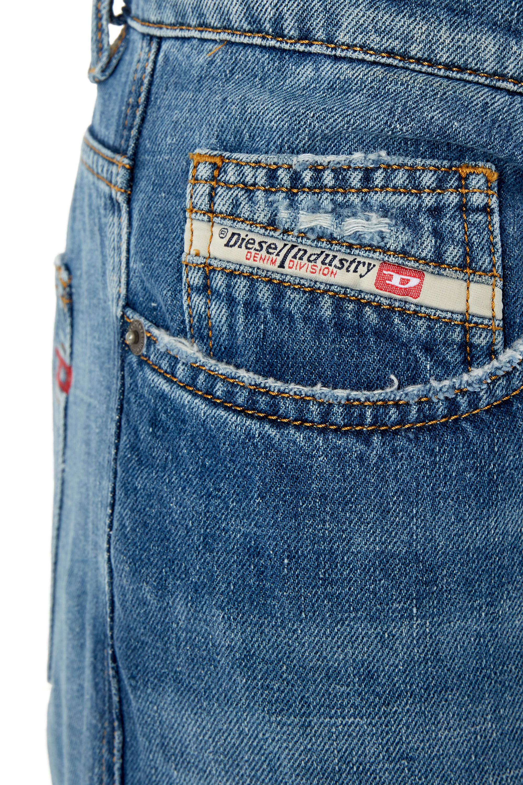 Diesel - Straight Jeans 2020 D-Viker 09F25, Bleu moyen - Image 5