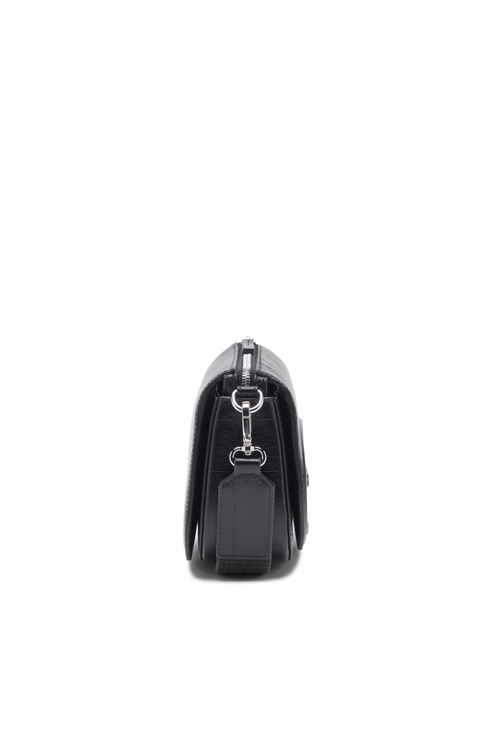 Diesel - 1DR CAMERA BAG, 1DR-Sac caméra en cuir effet anguille Mixte in Noir - 4