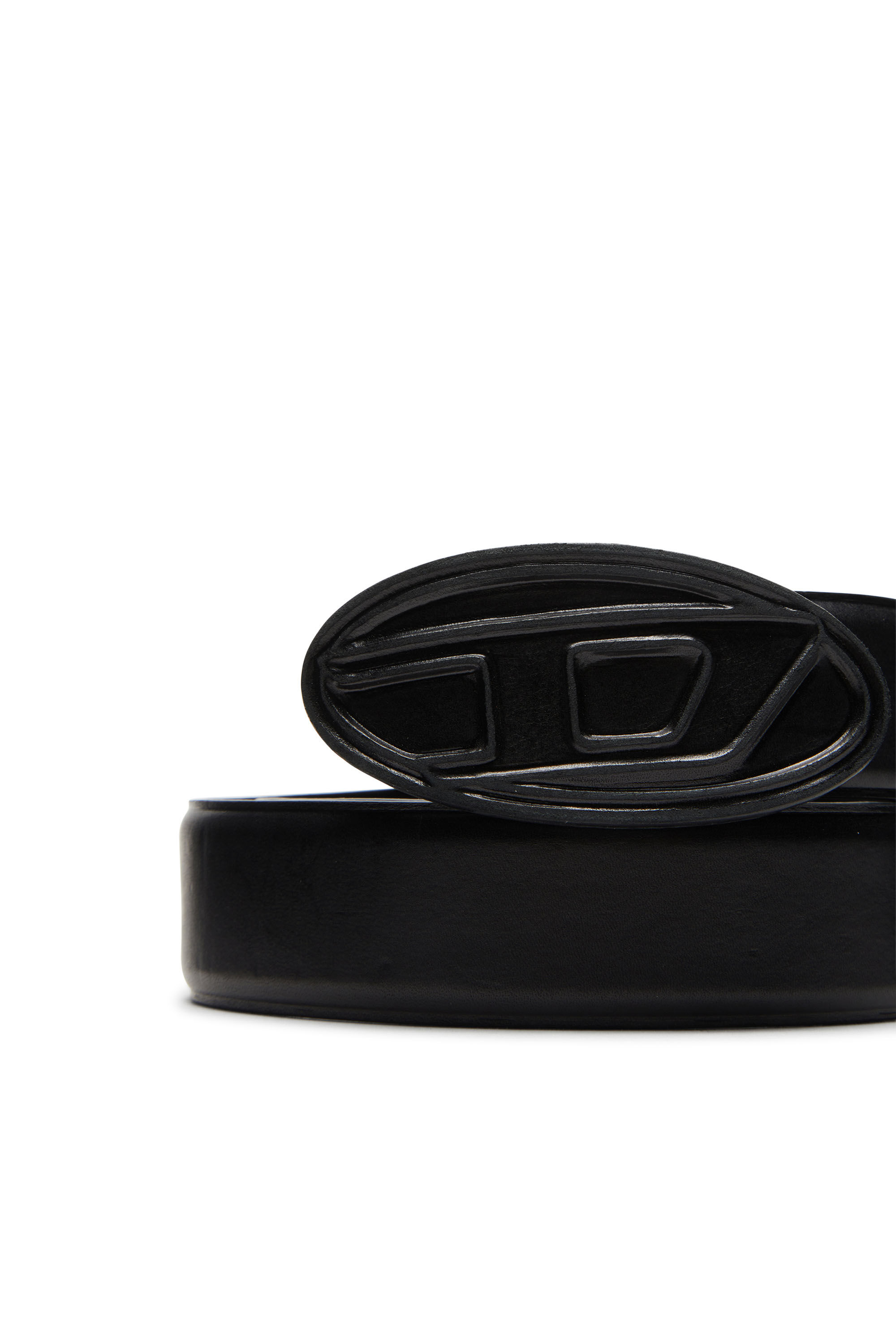 Diesel - B-1DR SCRATCH, Ceinture en cuir avec boucle recouverte de cuir Homme in Noir - 3