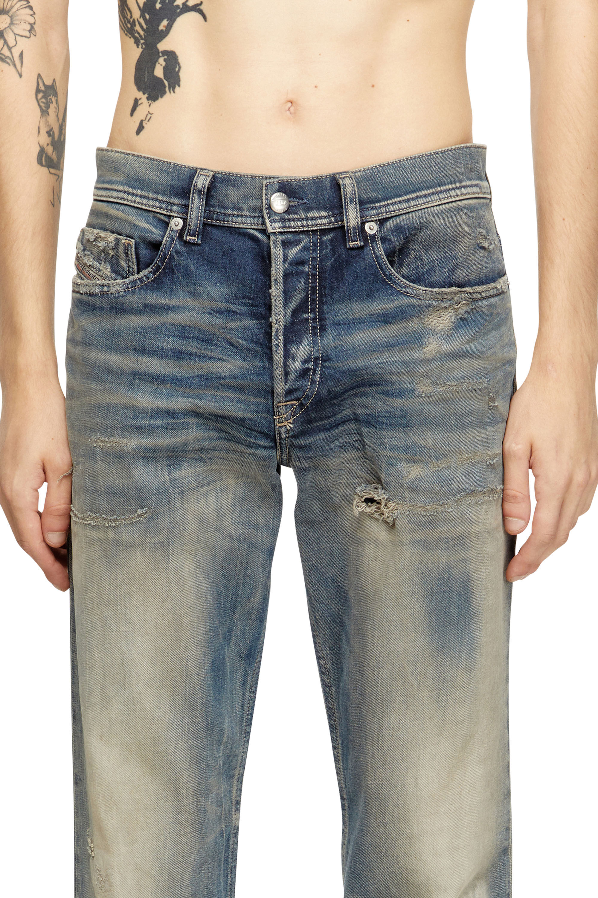 Diesel - Regular Jeans 2023 D-Finitive 09M18 Homme, Bleu moyen - Image 5