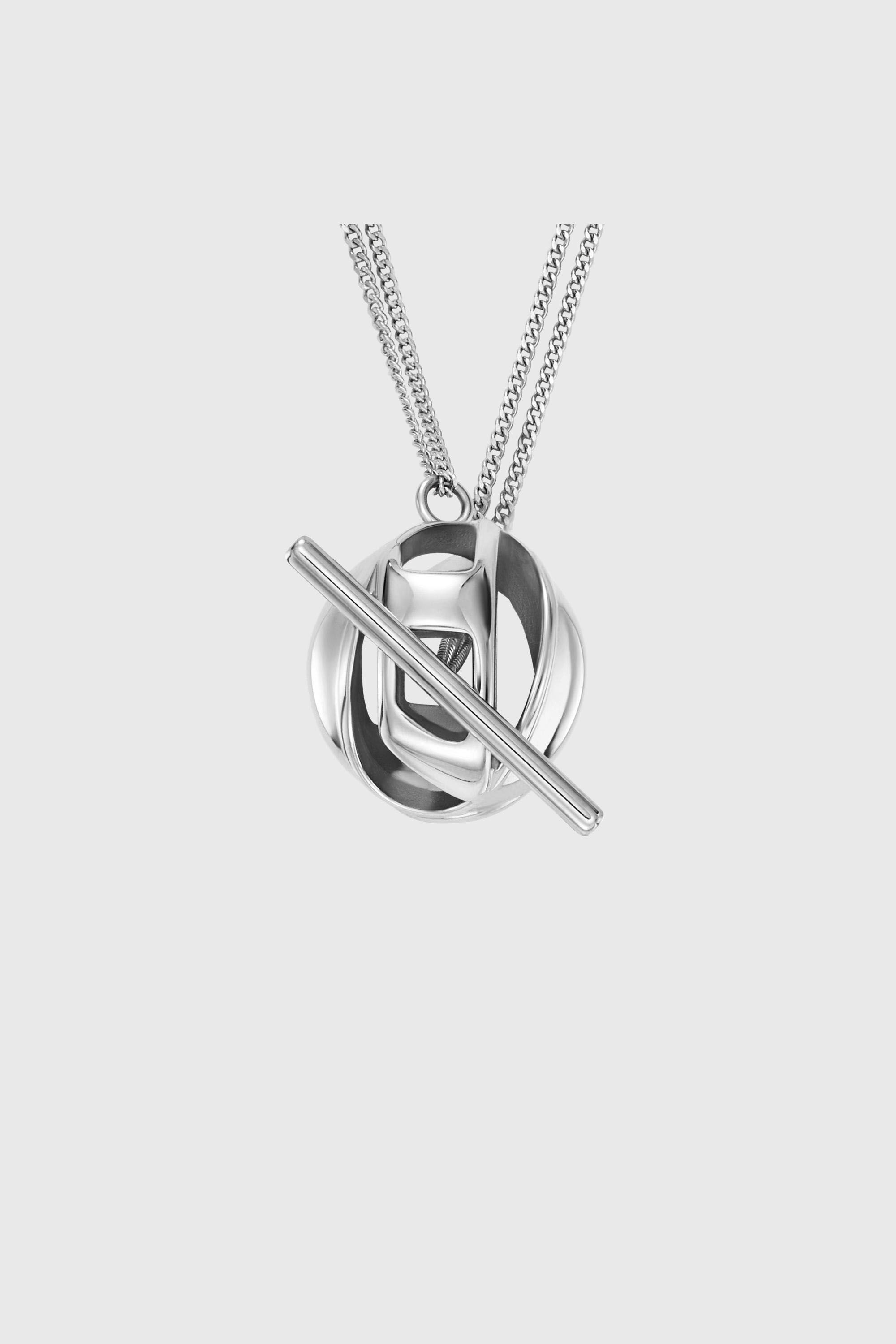 Diesel - DX1716040, Collier pendentif en acier inoxydable Mixte in Gris argent&eacute; - 2