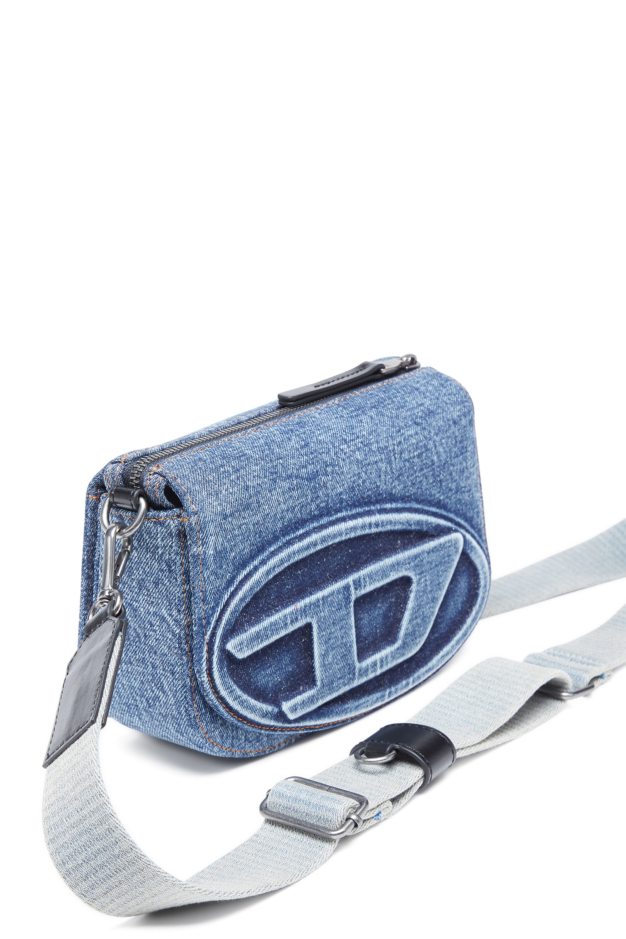Diesel - 1DR CAMERA BAG, Sac caméra en denim solarisé Mixte in Bleu - 5