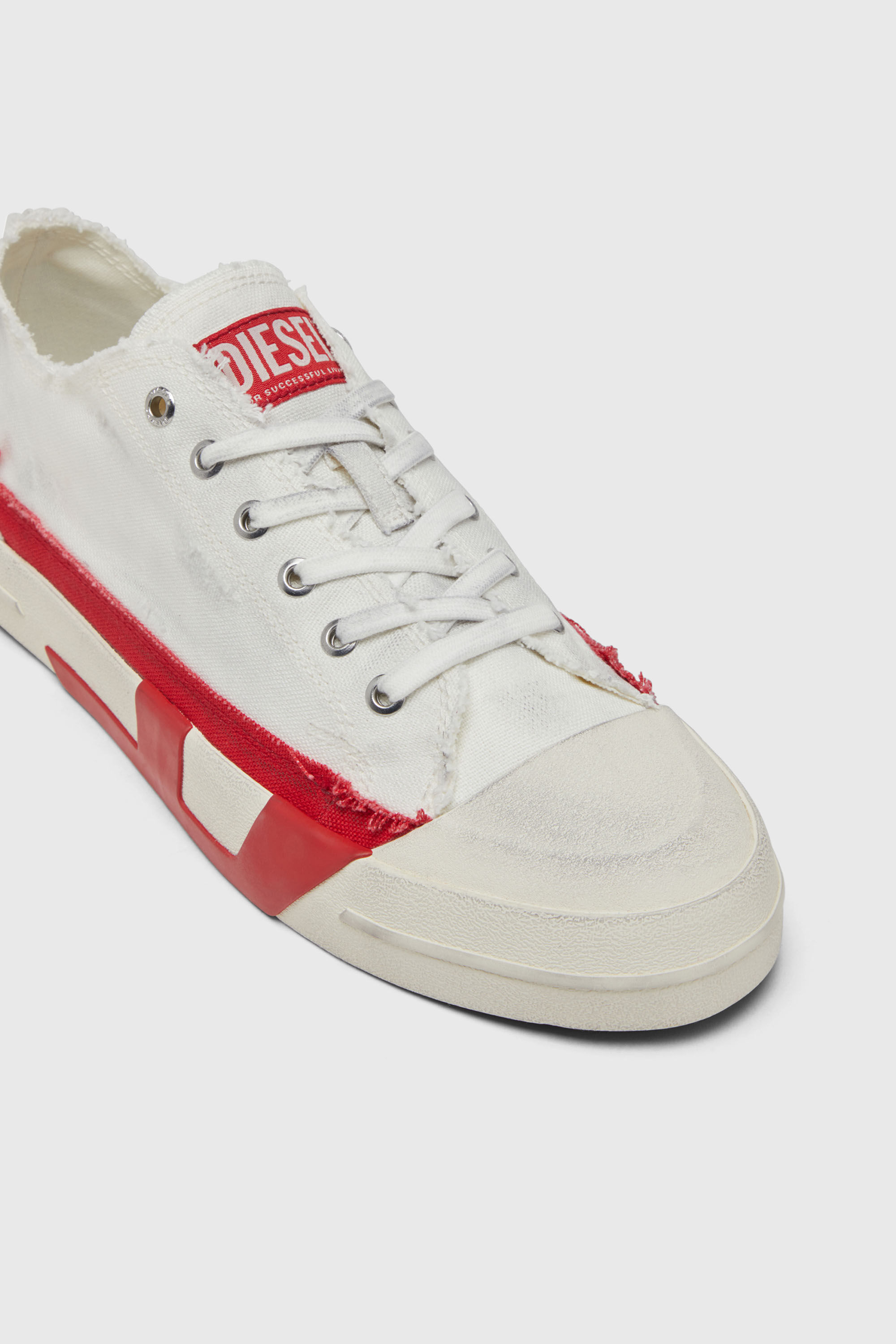 Diesel - S-D-VERSE LOW II, S-D-Verse-Baskets en toile &agrave; effet sali Homme in Polychrome - 6