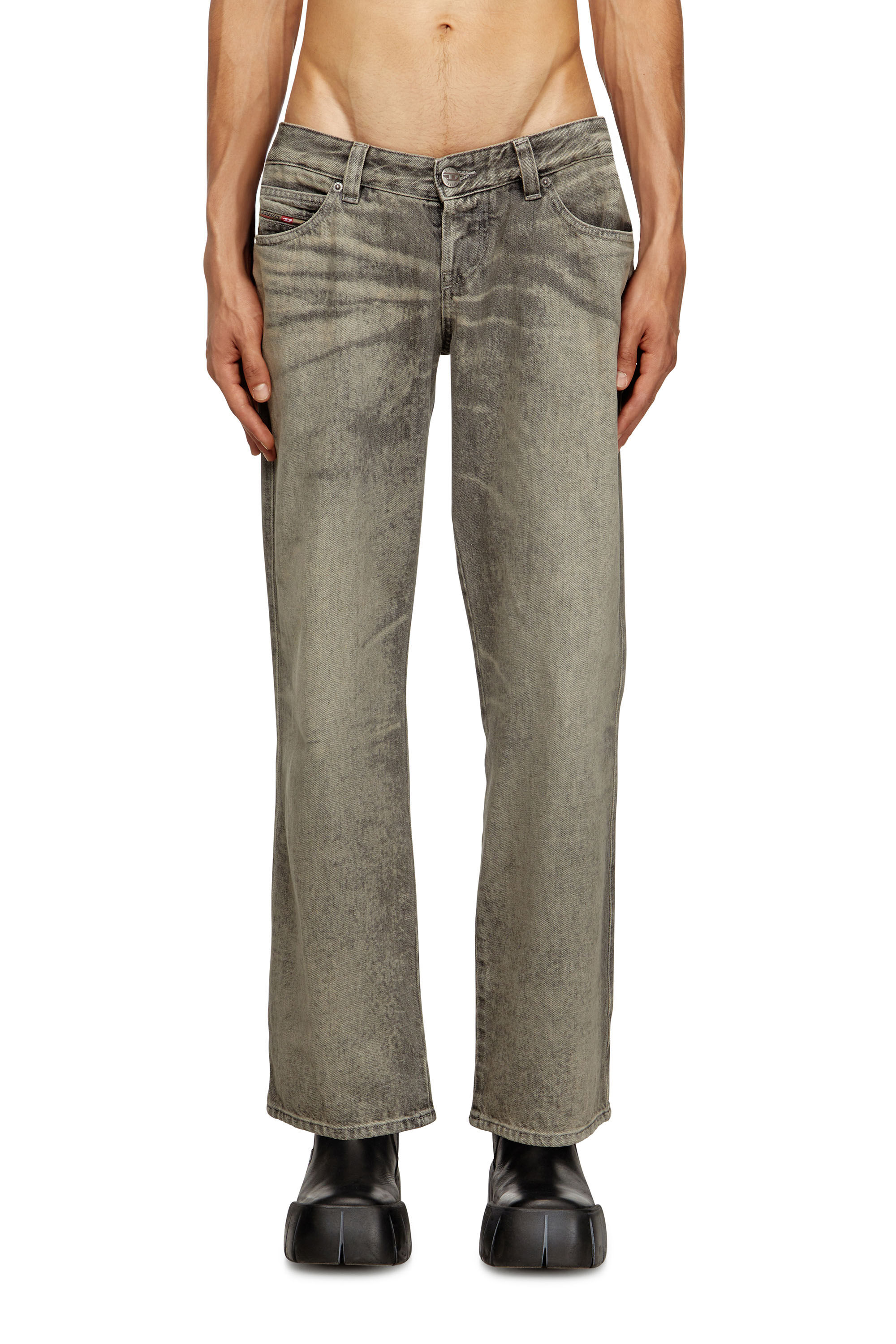 Diesel - Regular Jeans D-Im 007DR Homme, Gris - Image 3