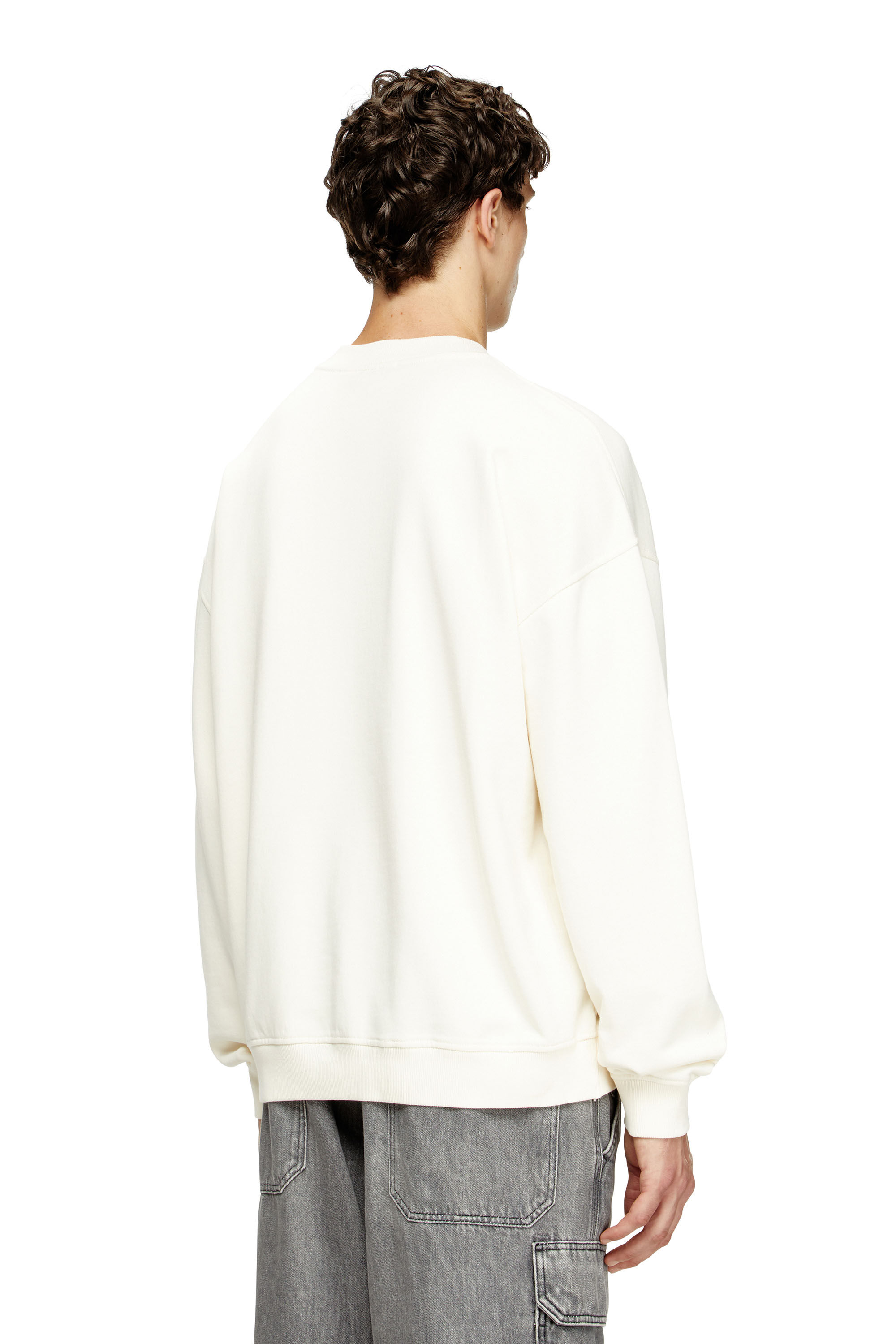 Diesel - S-BOXT-N5, Sweat-shirt avec logo floqué effet vieilli Homme in Polychrome - 4