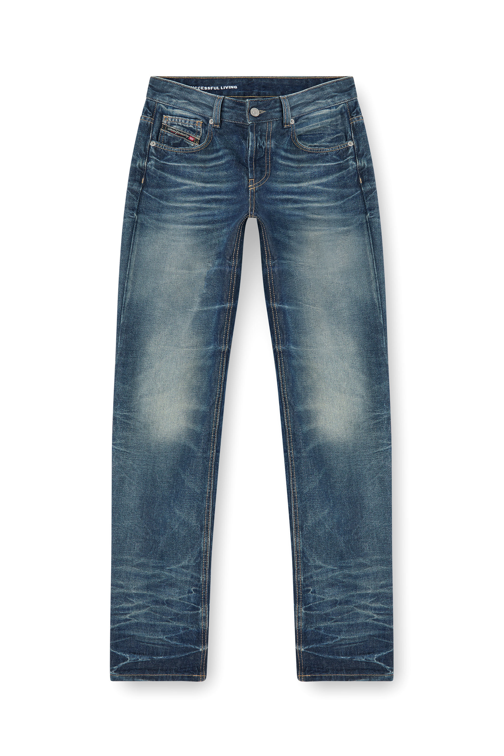 Diesel - Regular Jeans D-Heel 0DBFC Femme, Bleu moyen - Image 7