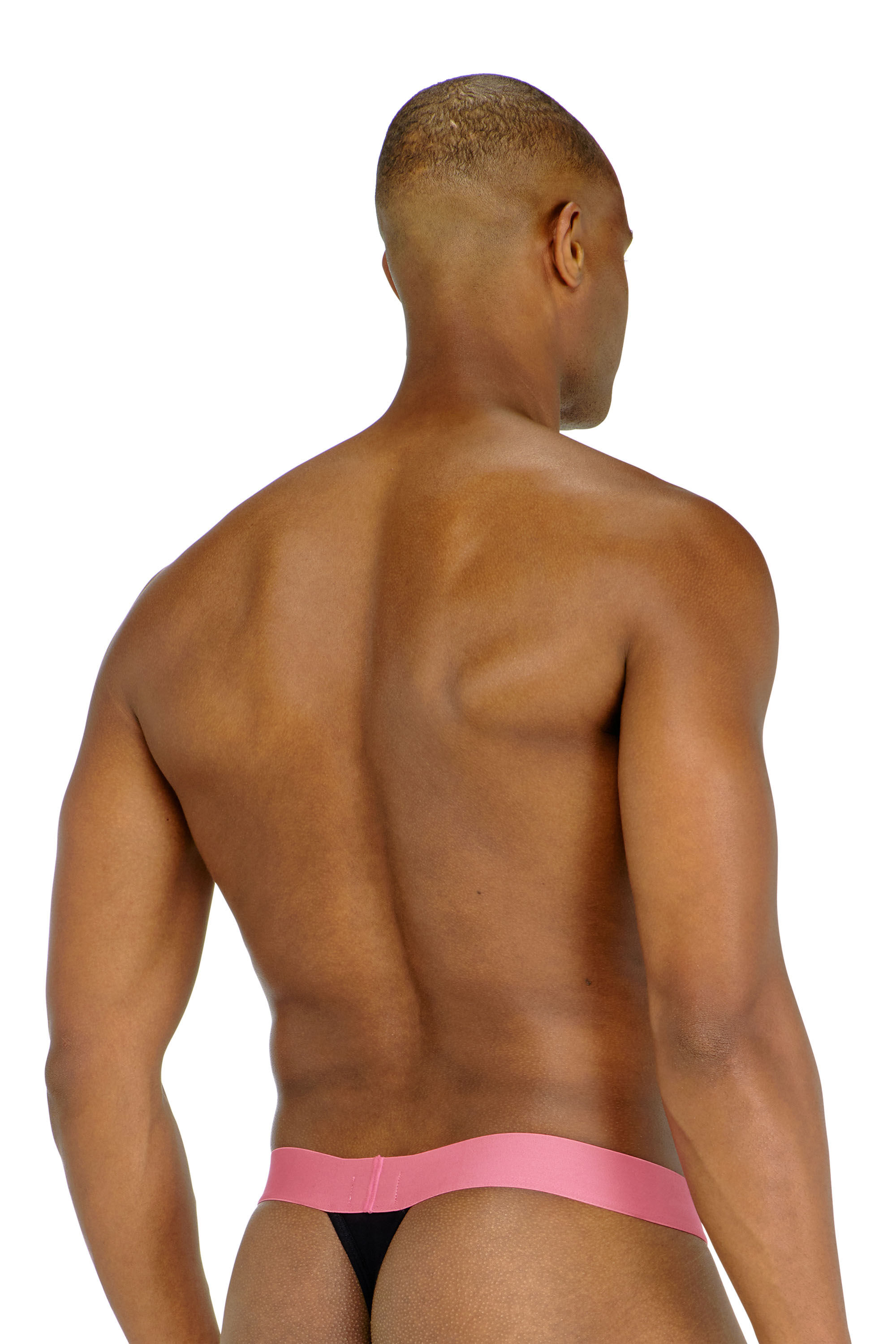 Diesel - FRITZ-D-POP-3PACK, Lot de trois strings avec ceinture logo contrast&eacute;e Homme in Noir - 3