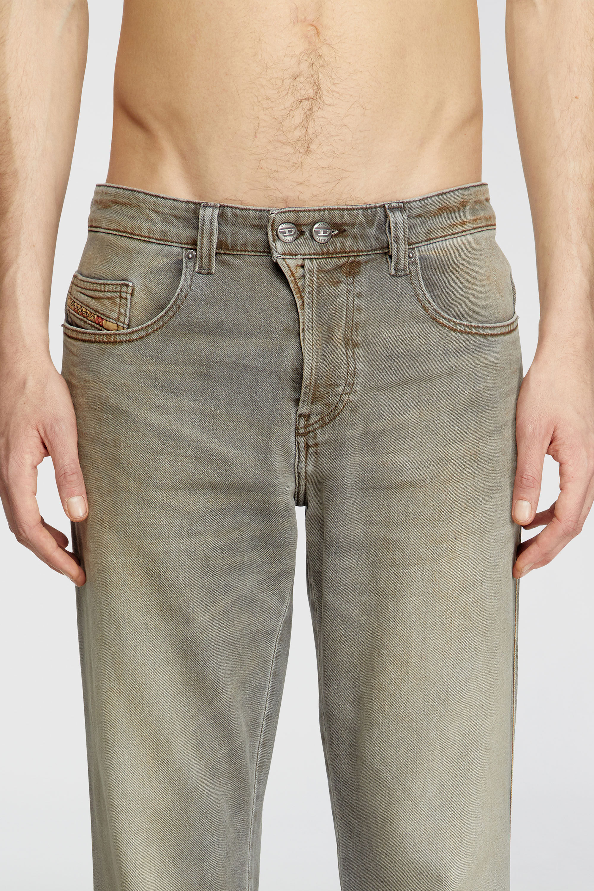 Diesel - Bootcut Jeans 1998 D-Buck 09L37 Homme, Gris Clair - Image 5