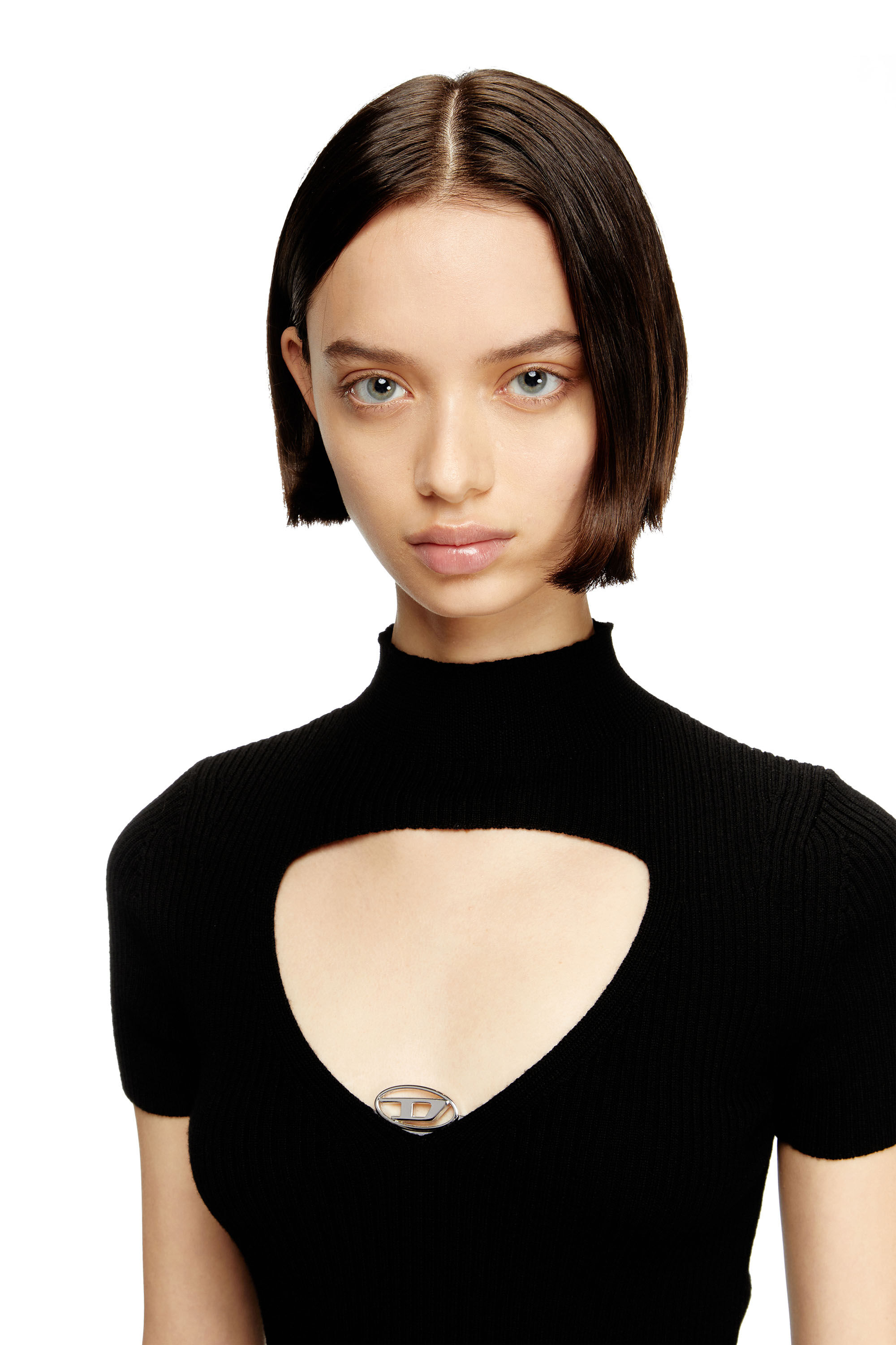Diesel - M-OLIVE, Top en tricot de laine à découpes Femme in ToBeDefined - 5