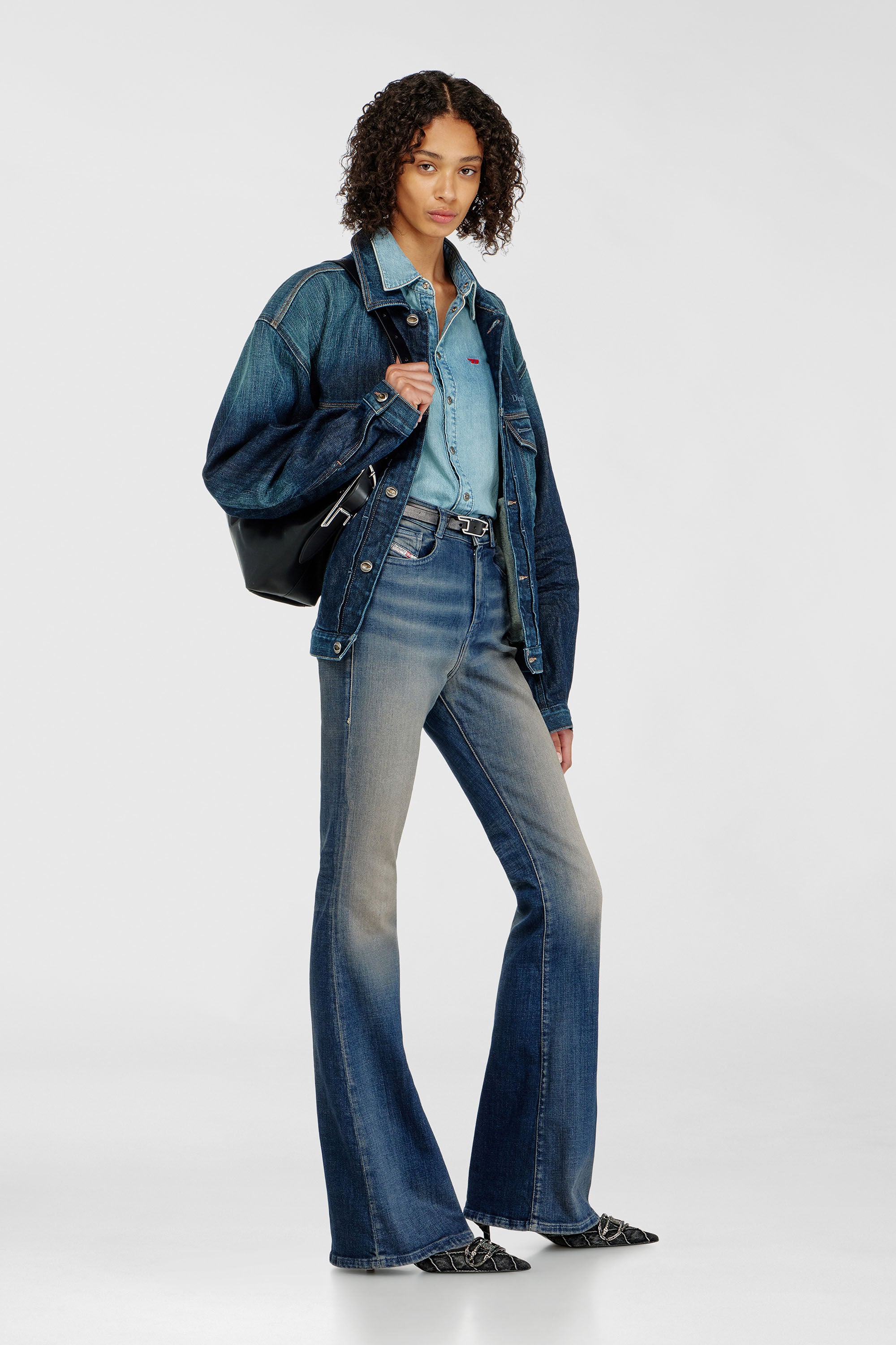 Diesel - Bootcut Jeans 1973 D-Partt 09P67 Femme, Bleu Fonc&eacute; - Image 2