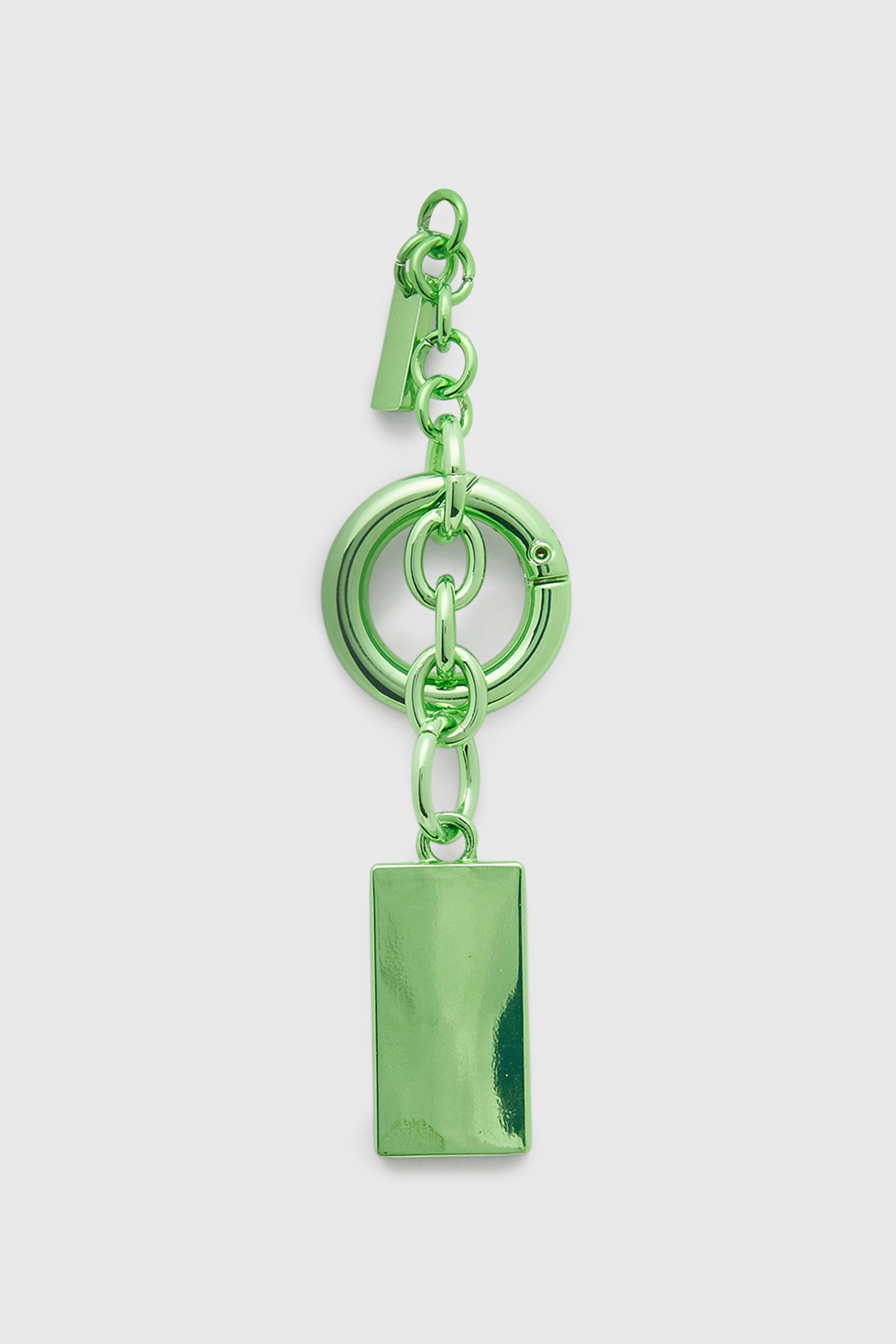 Diesel - CHARM-BISCOTTO, Porte-cl&eacute;s en m&eacute;tal avec pendentif logo Biscotto Femme in Vert - 2
