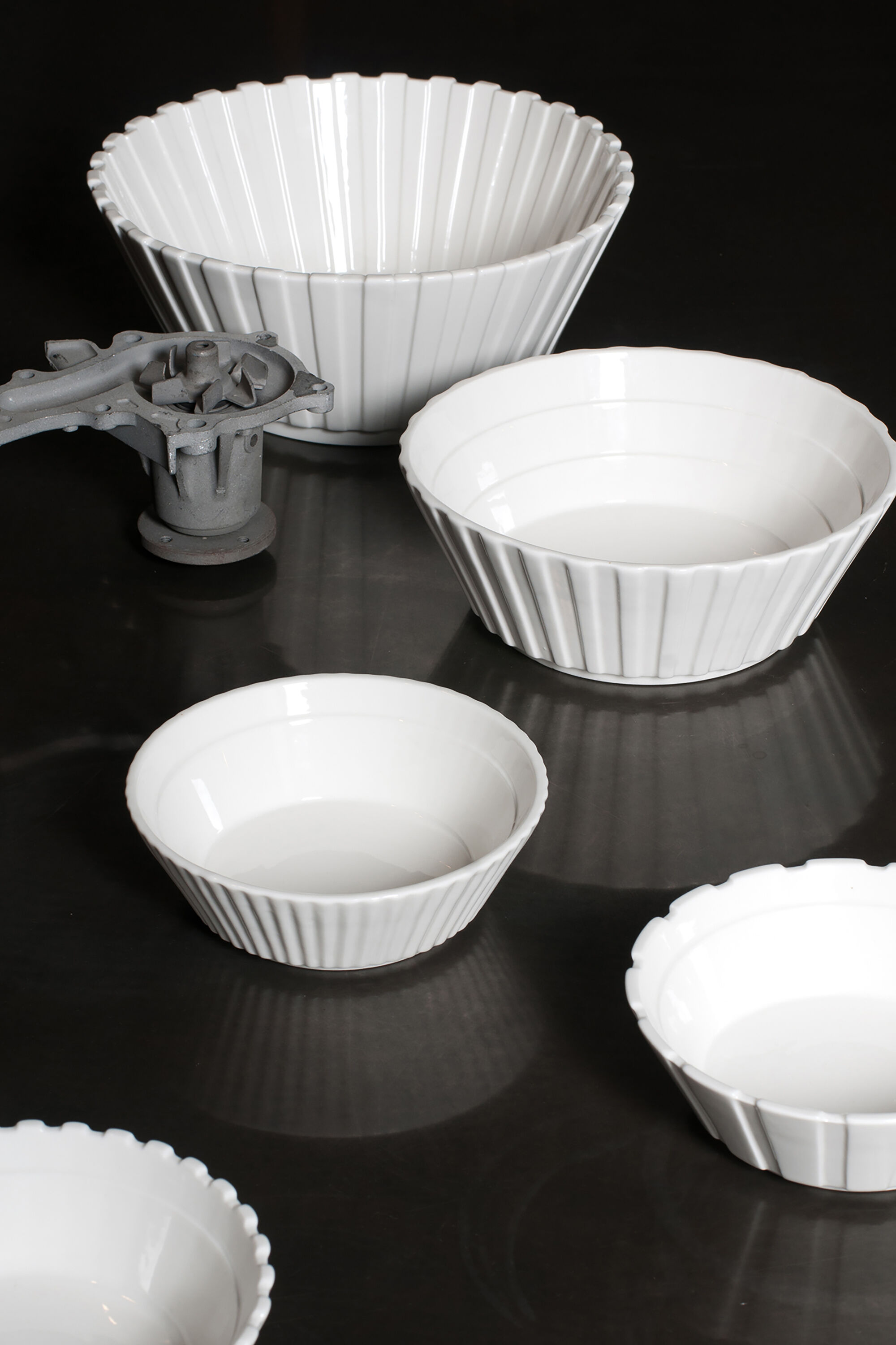 Diesel - 10916 MACHINE COLLEC, Grand saladier en porcelaine Mixte in Blanc - 4