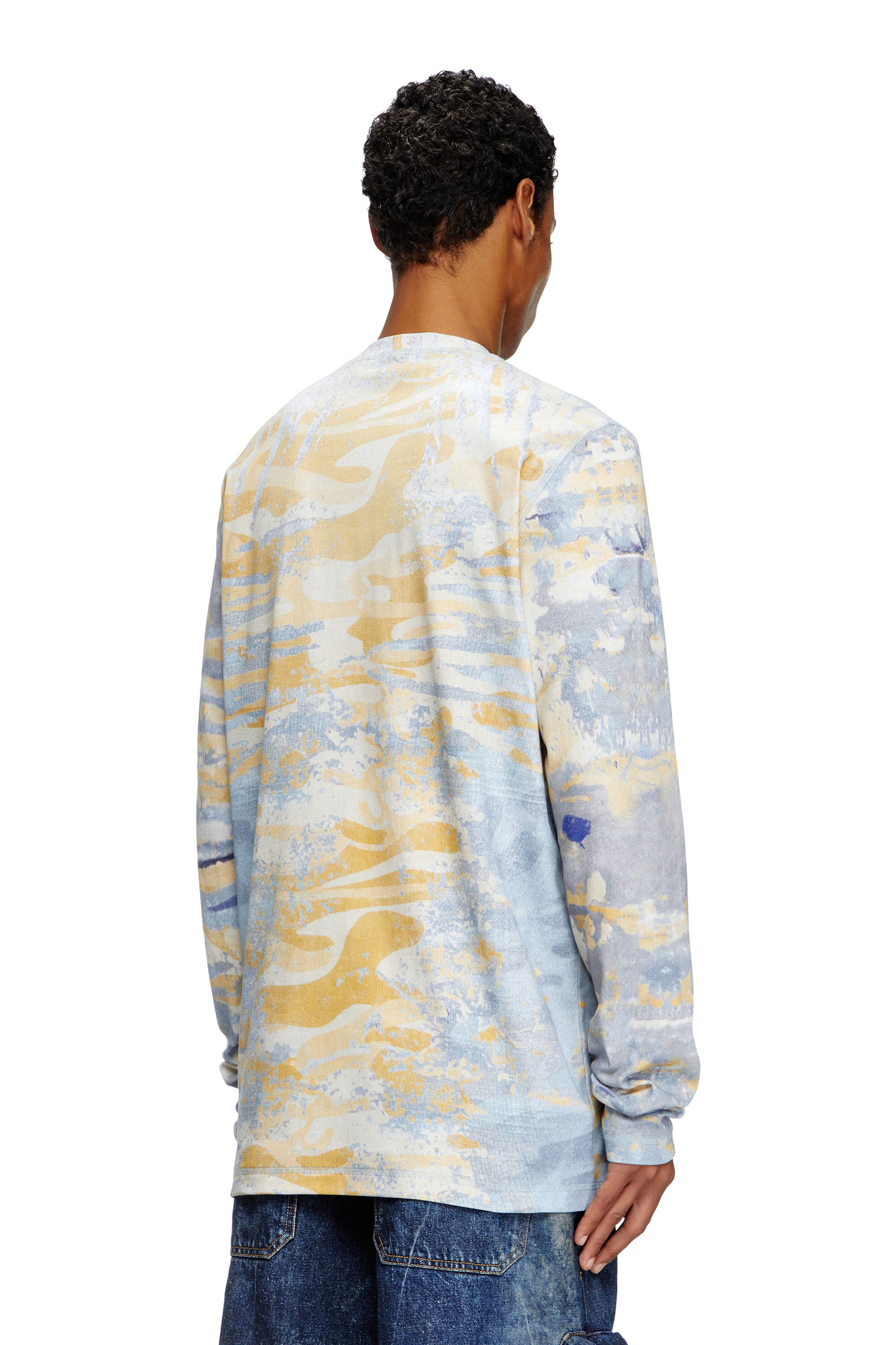 Diesel - T-JUSER-DD, Top Henley avec imprimé camouflage Mixte in Polychrome - 4
