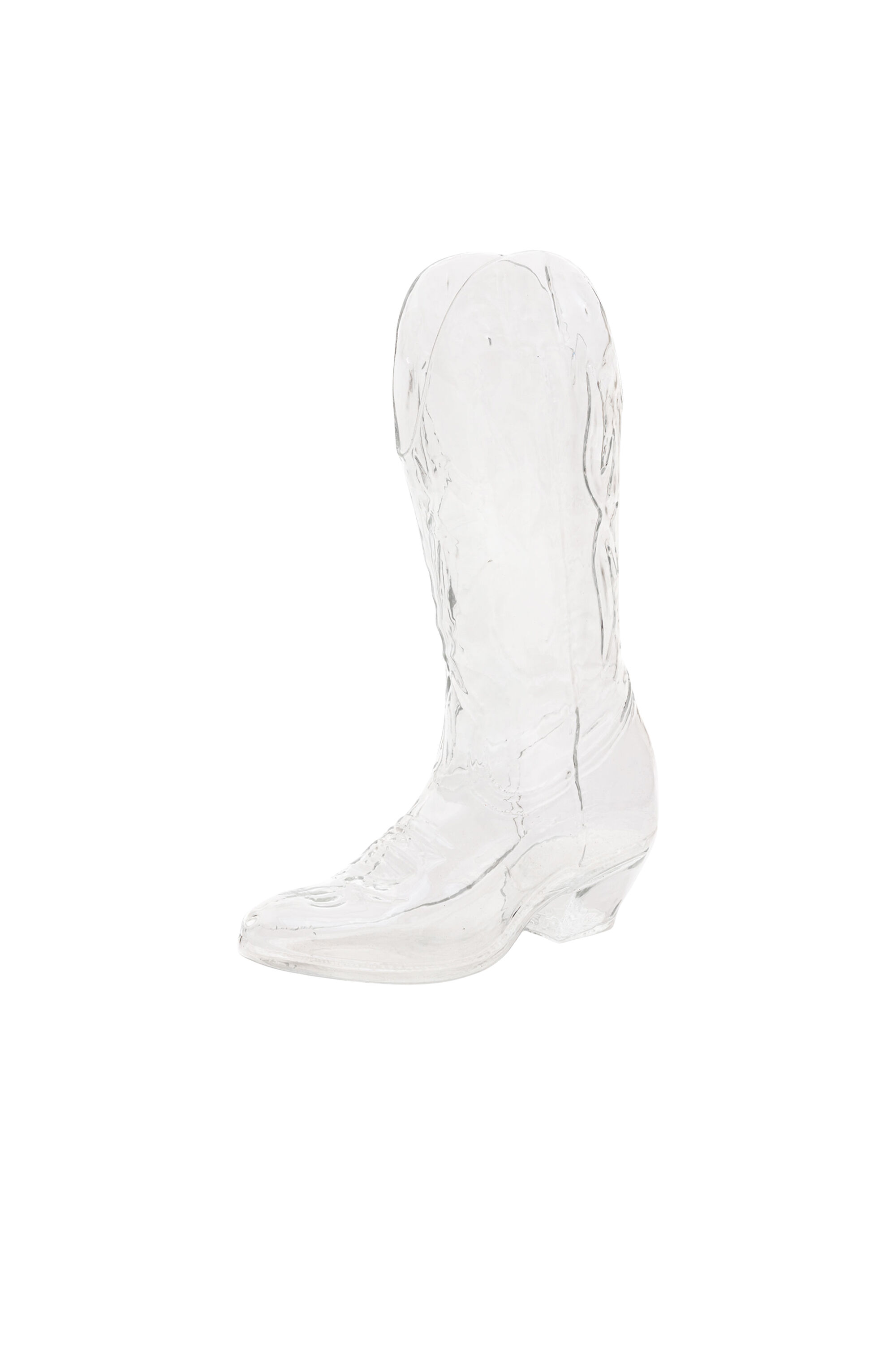 Diesel - 10064 GLASS VASE CRYSTALBOOTIE CM.24X8 H, Vase en verre Mixte in Blanc - 1
