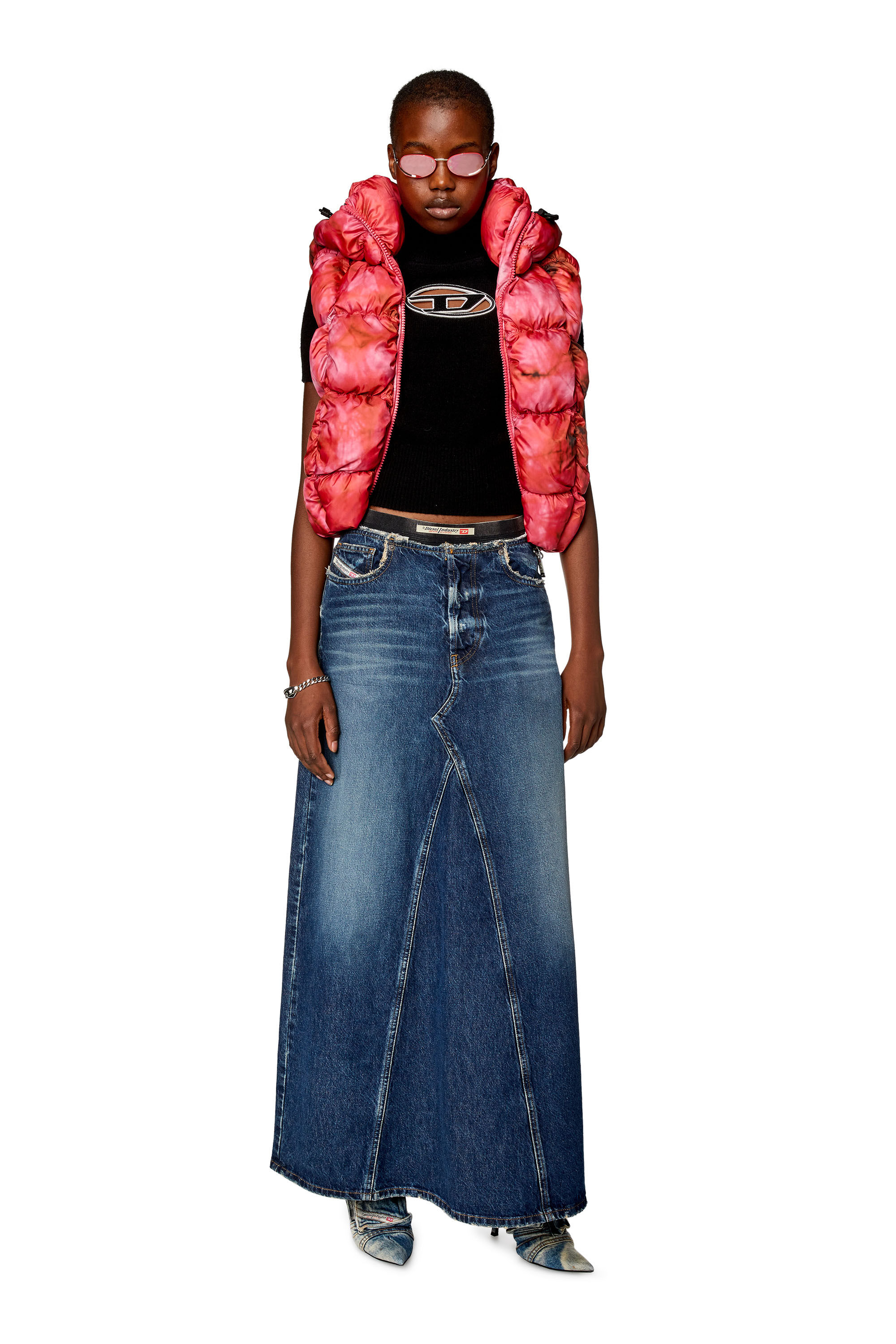 Veste doudoune tie dye sans manches Femme W RALLA SL Diesel
