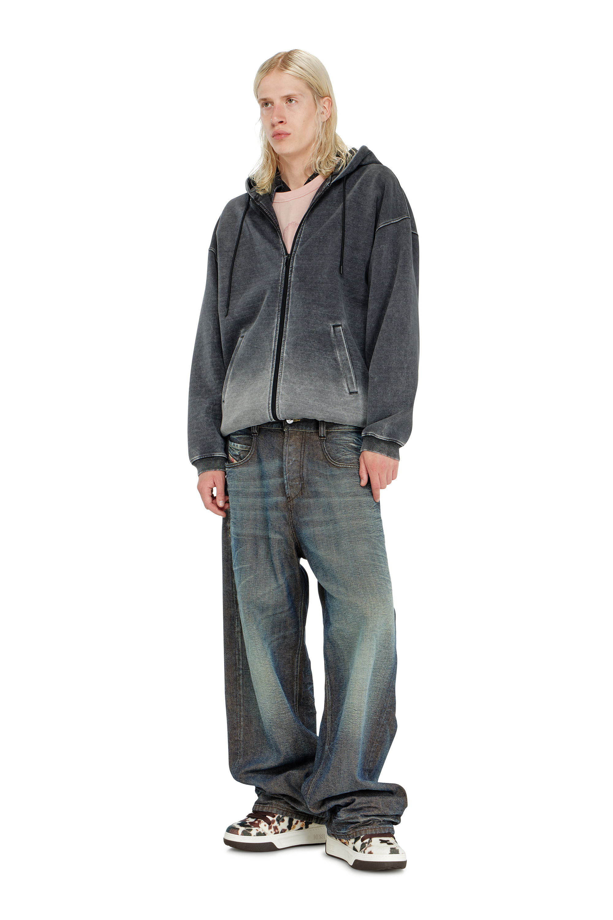 Diesel - Relaxed Jeans 1997 D-Enim-M 007EM Mixte, Bleu Fonc&eacute; - Image 1
