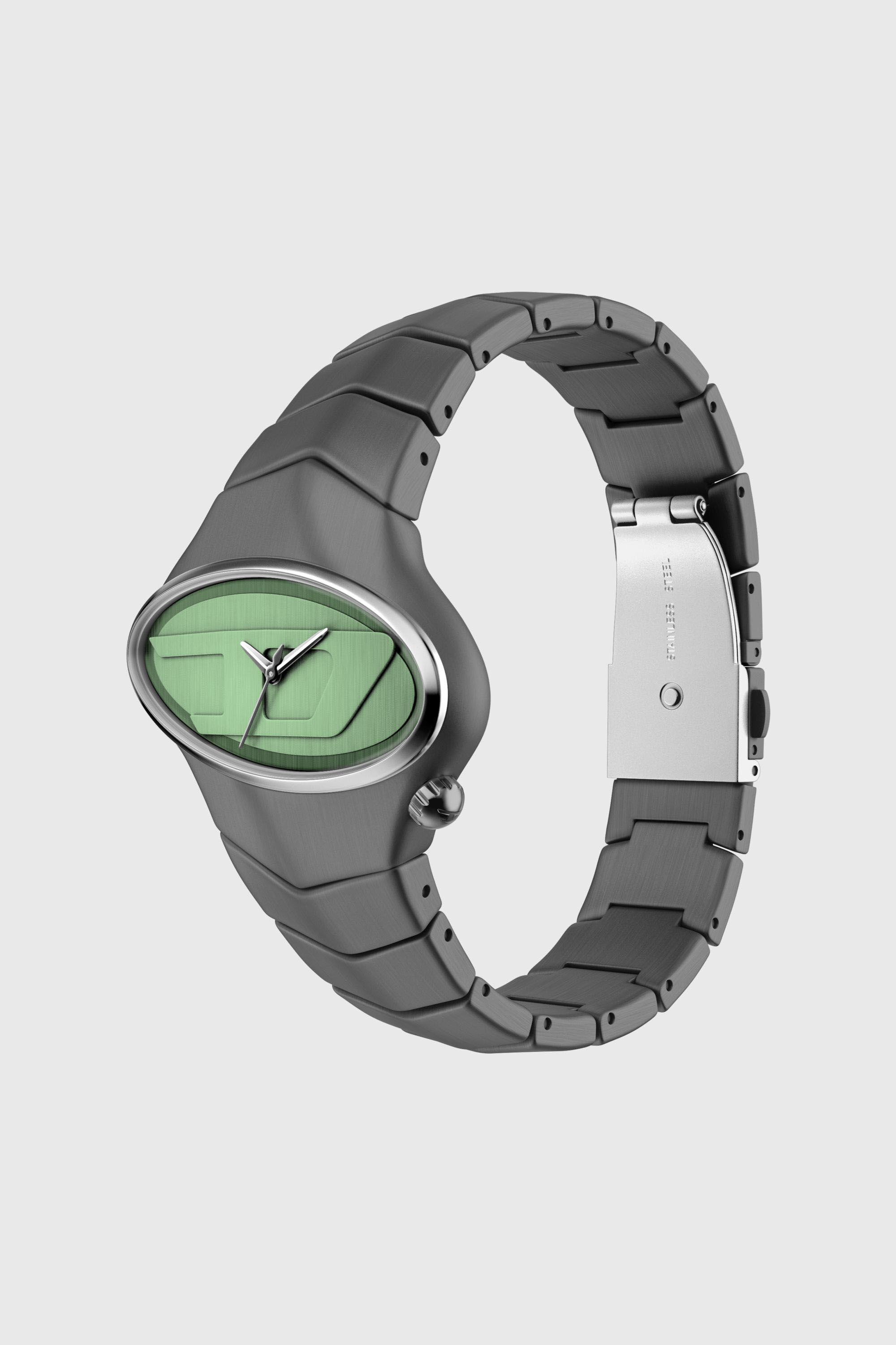 Diesel - DZ2241 WATCH, D-Rush montre en acier inoxydable gunmetal Homme in Gris - 7