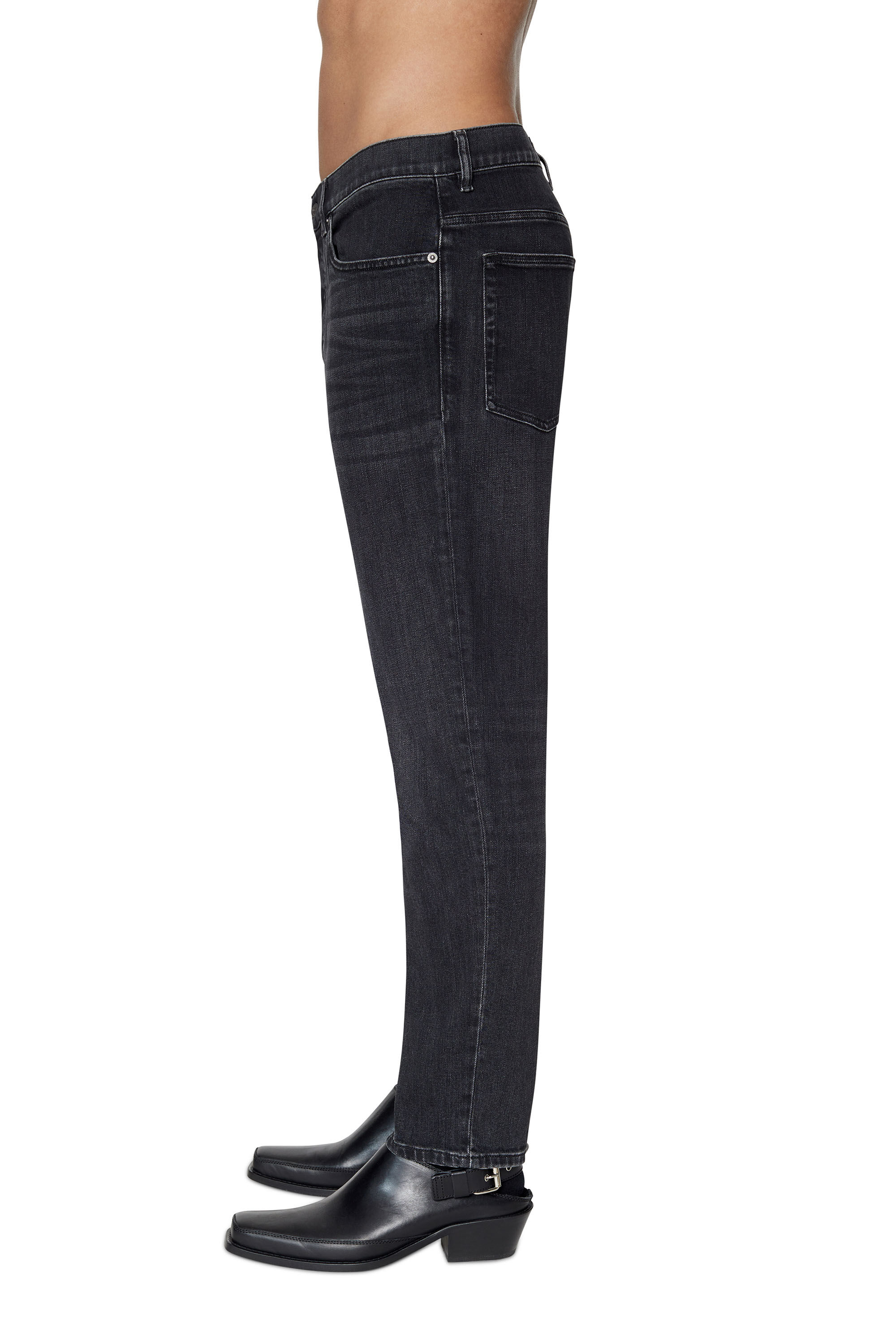 Diesel - 2005 D-Fining 09B83 Tapered Jeans, Noir/Gris foncé - Image 5